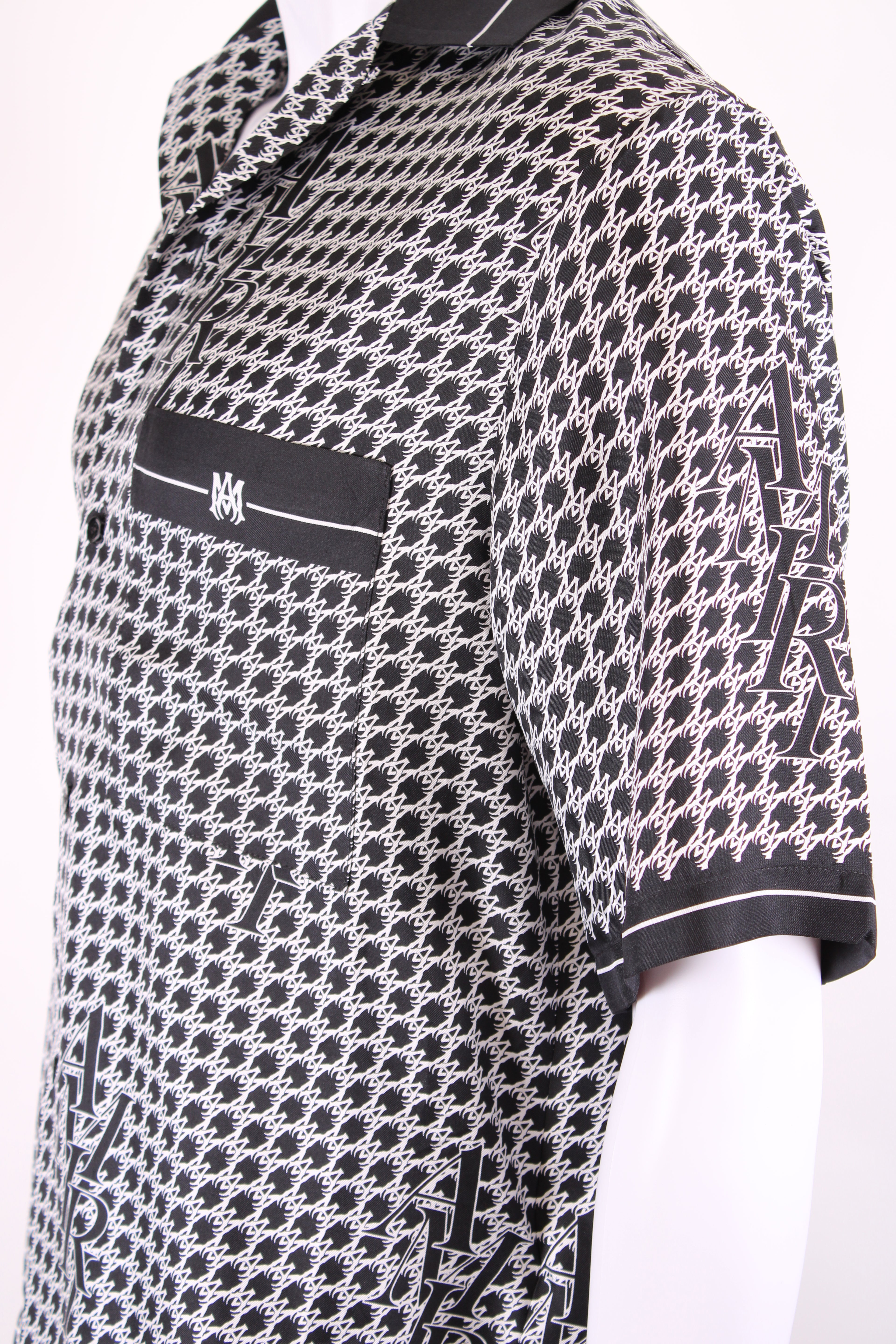 Amiri S/S Logo Shirt Black/ White M