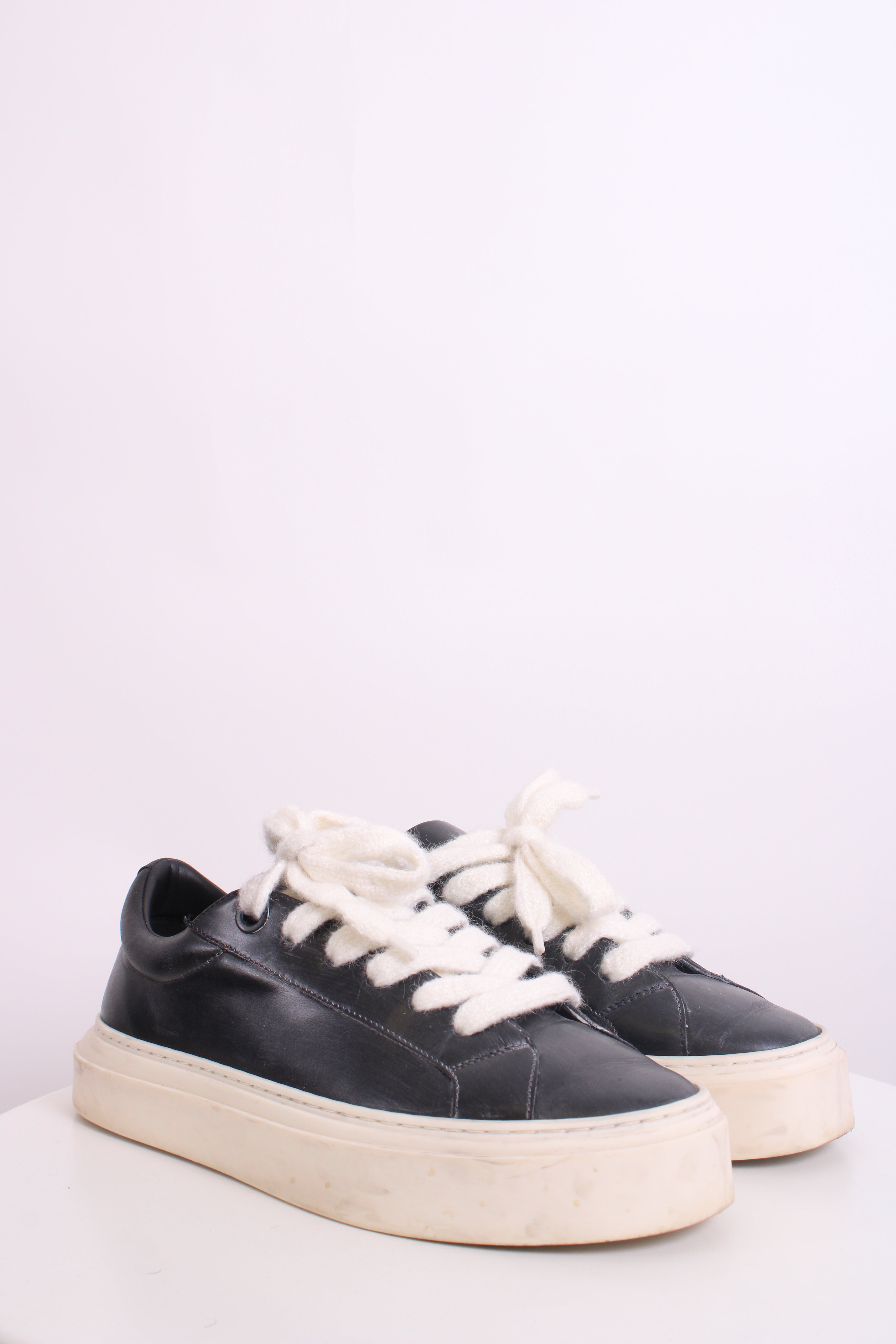 Cole Buxton Wilson Leather Trainers Black 44