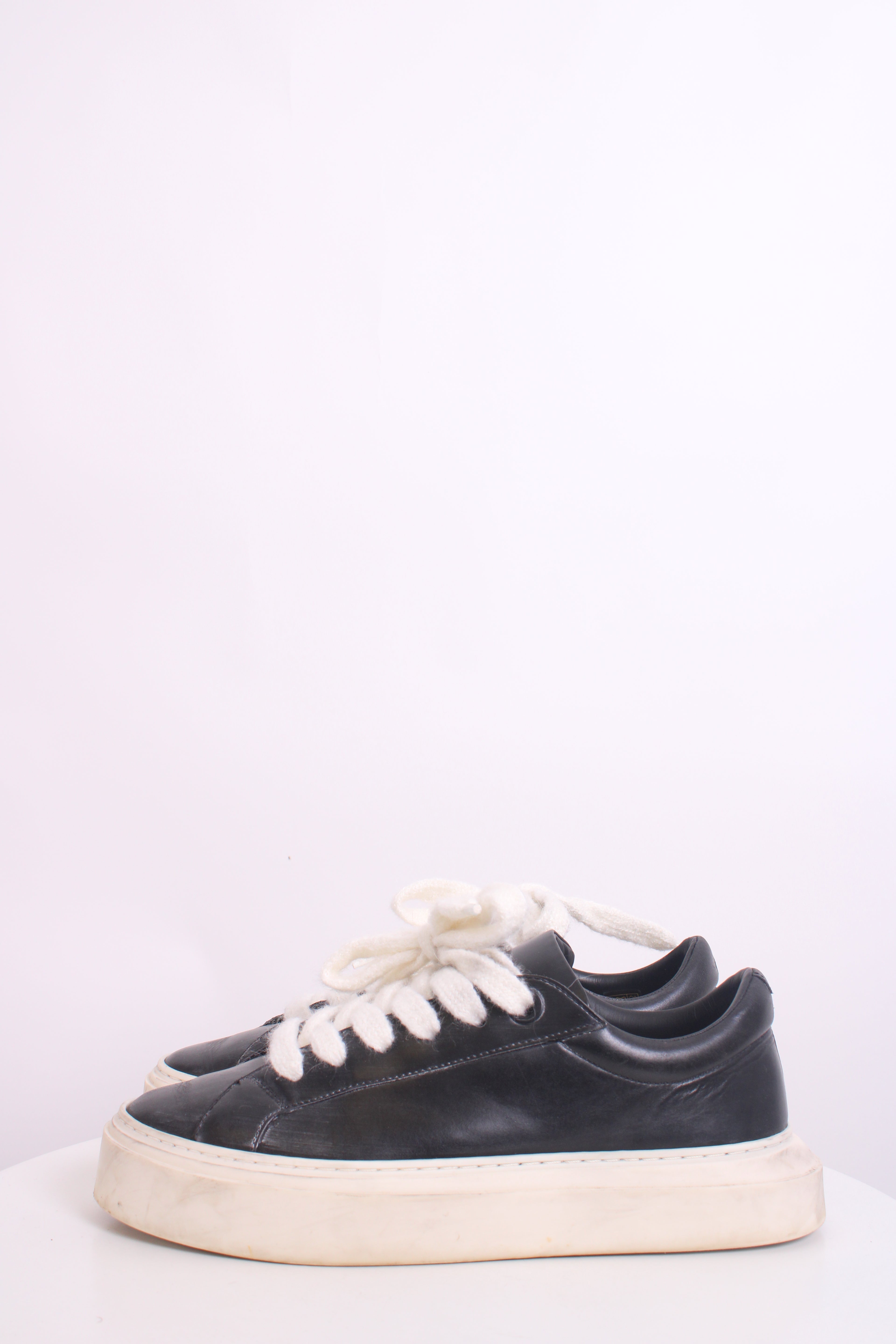 Cole Buxton Wilson Leather Trainers Black 44