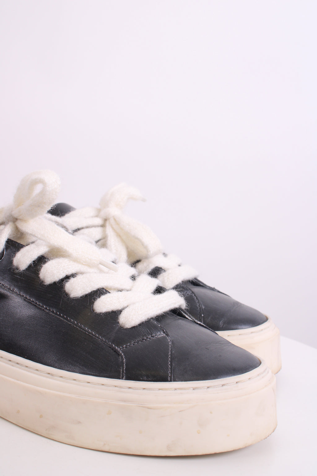 Cole Buxton Wilson Leather Trainers Black 44