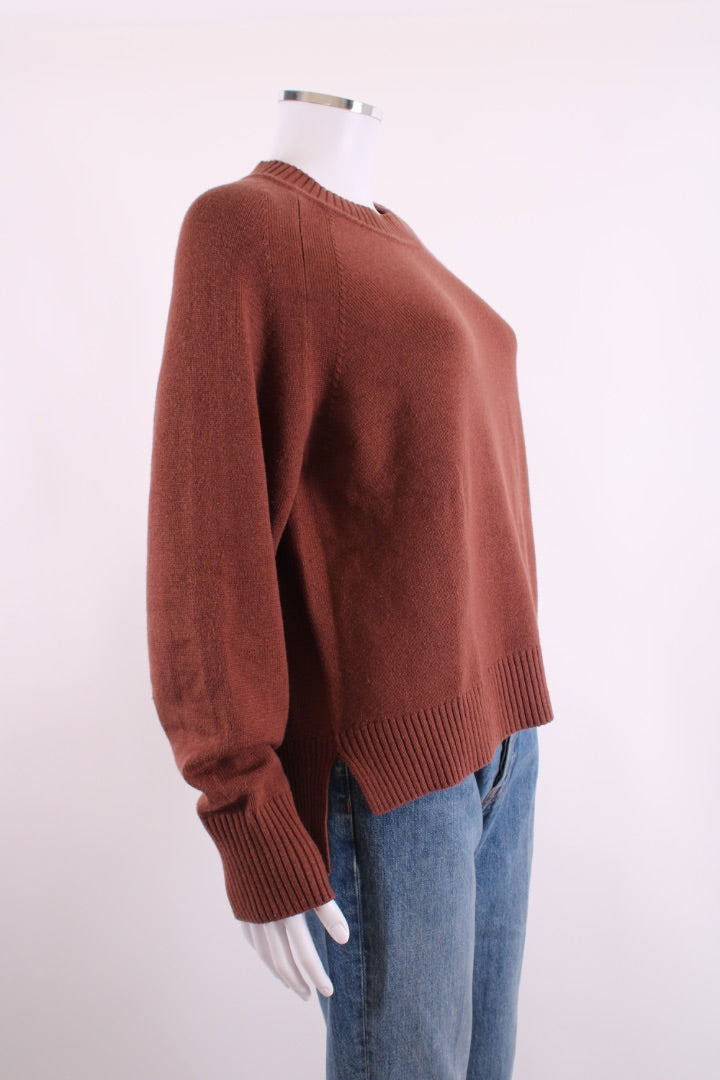 Joseph L/S Jumper Brown M