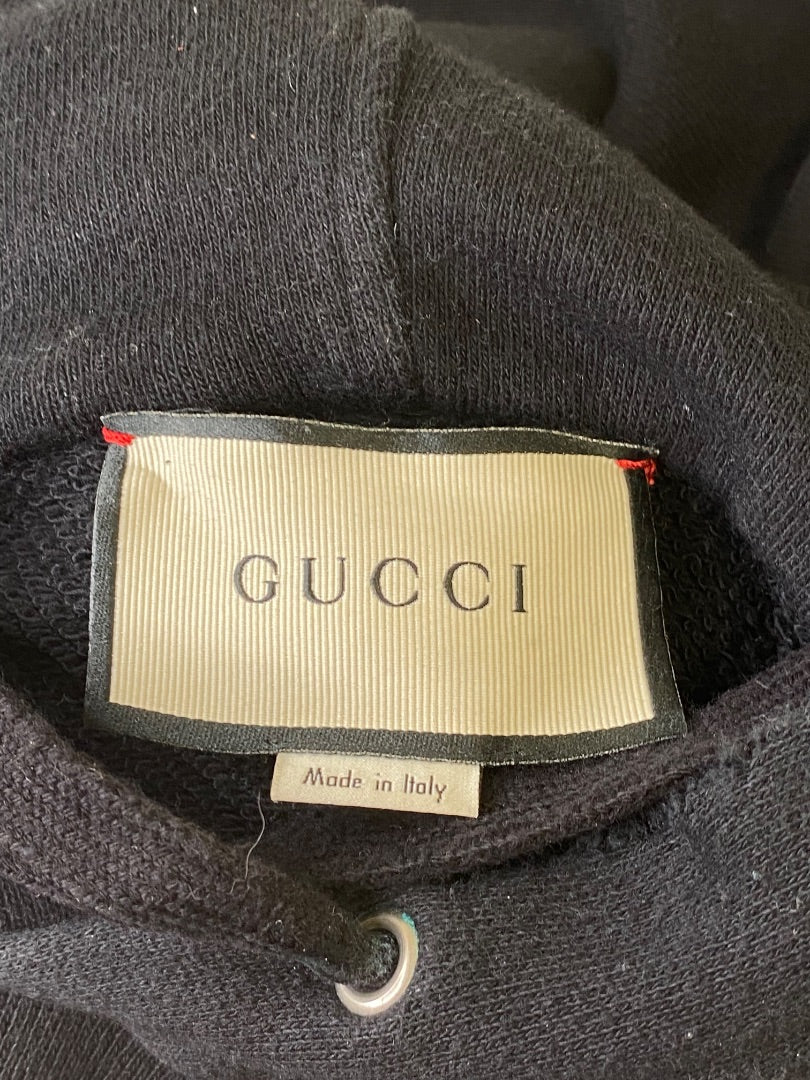 Black Gucci Dragon Hoodie, L