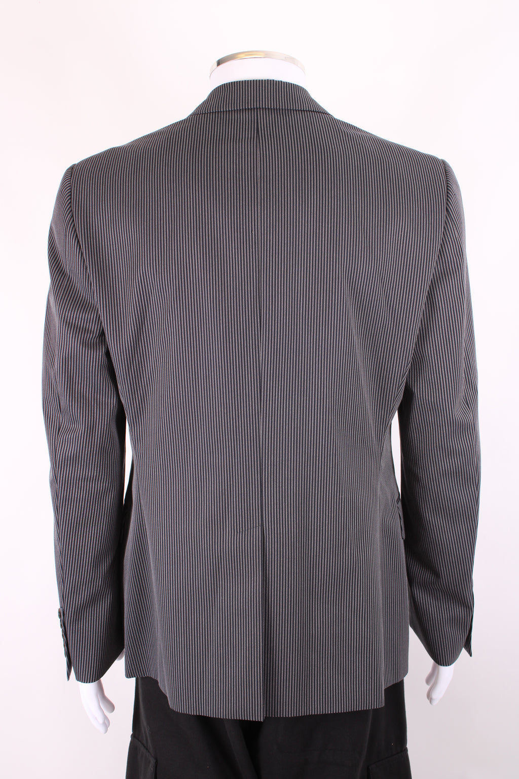 Gucci Stripe Blazer Grey/ Black 52