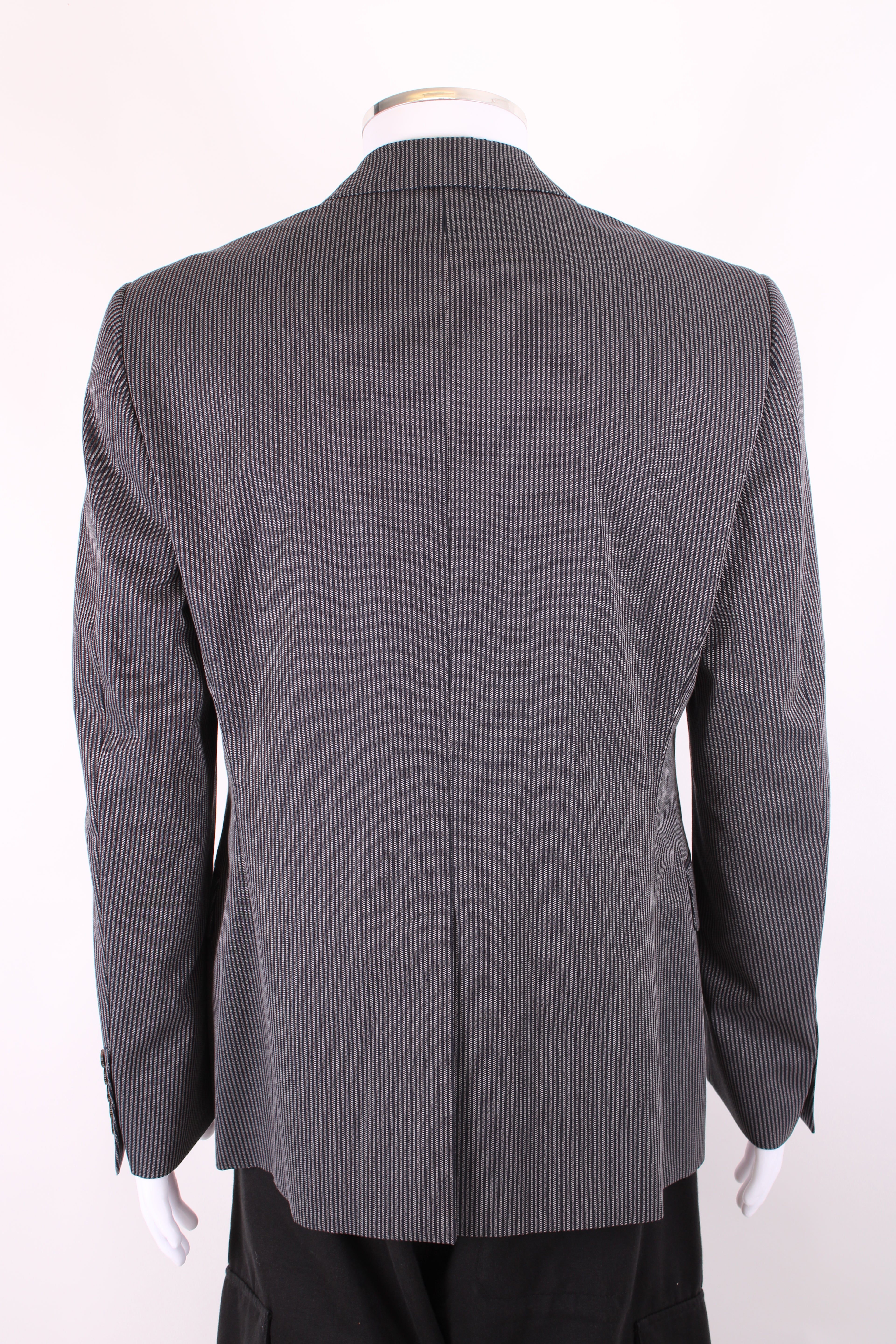 Gucci Stripe Blazer Grey/ Black 52