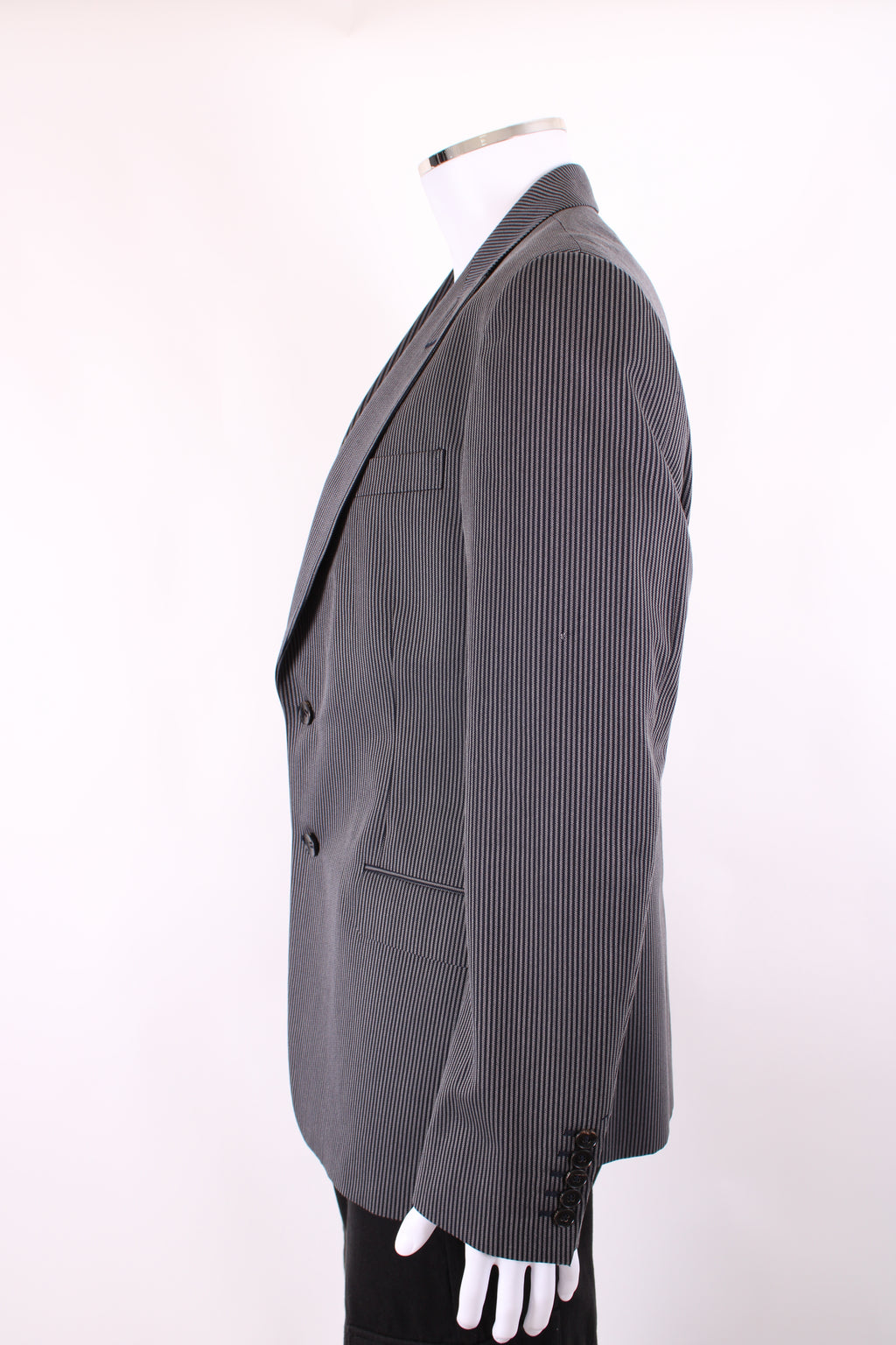 Gucci Stripe Blazer Grey/ Black 52