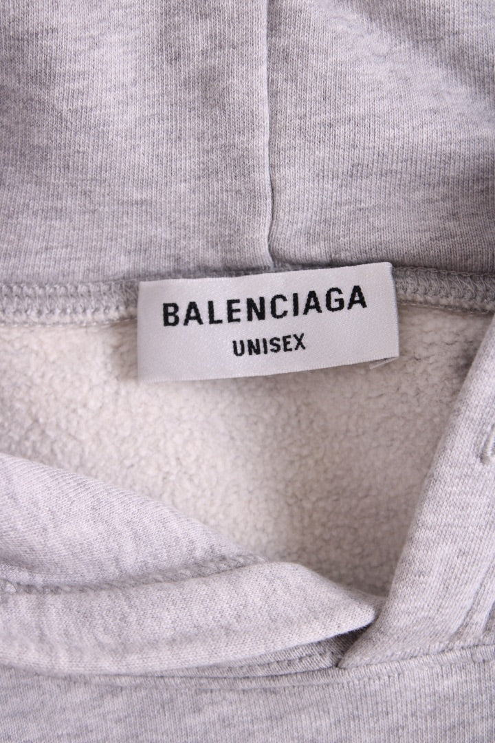 Balenciaga London City Hoodie Grey/ White M