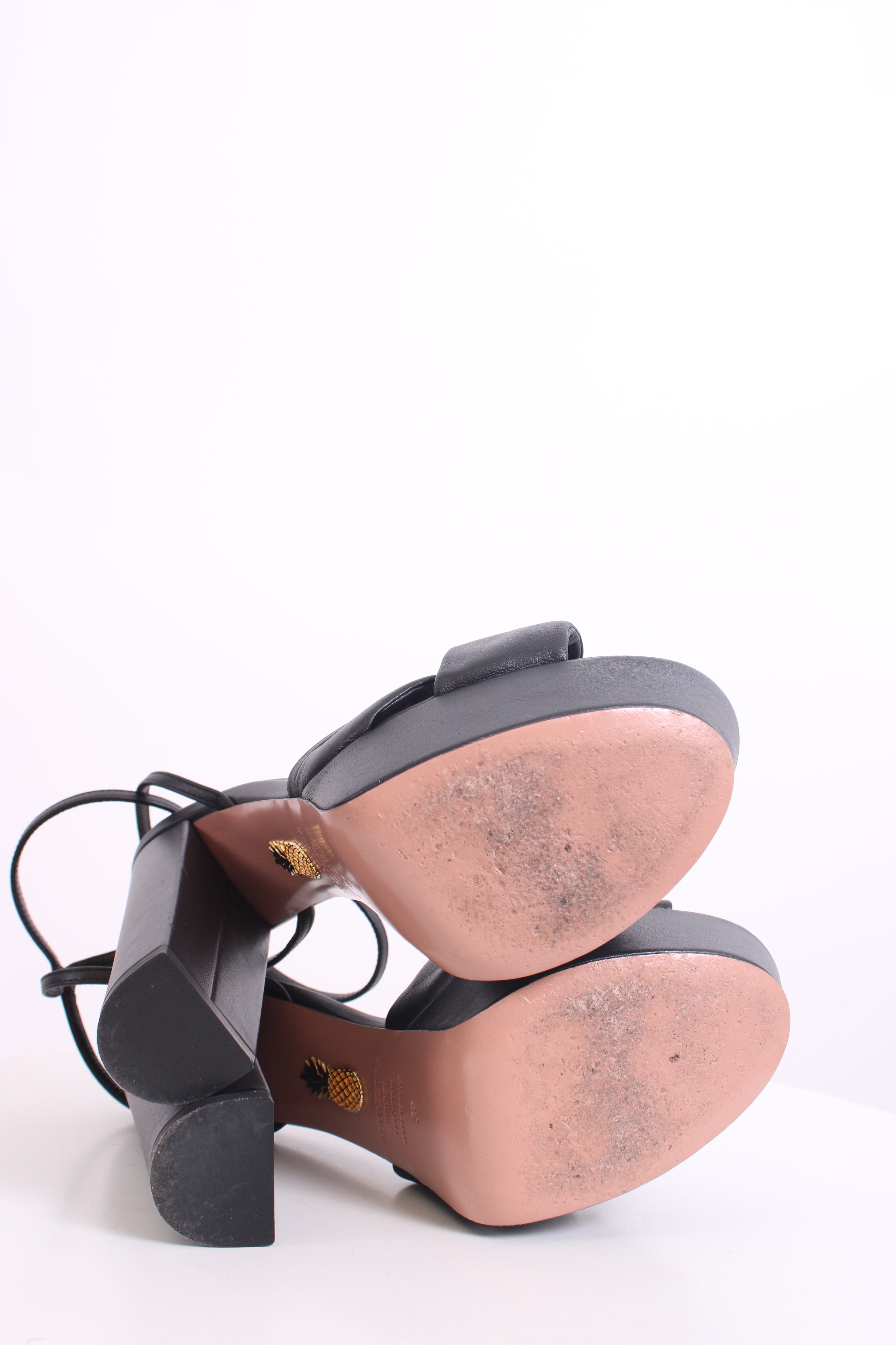 Aquazzura Twist Platfrom Heels Black 39