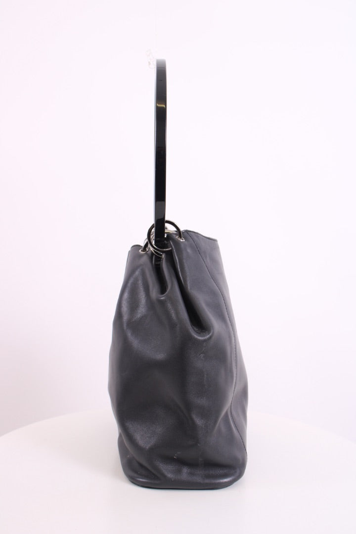 Gucci O Ring Handle Bag Black