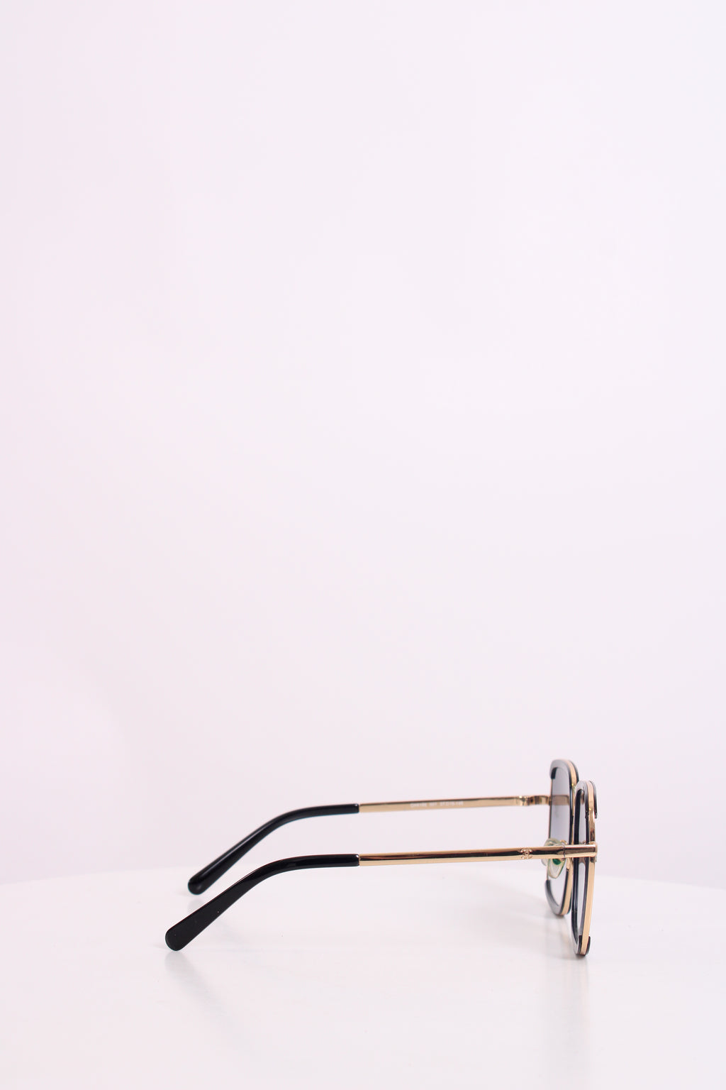 Chanel Square Frame Sunglasses Black/ Gold