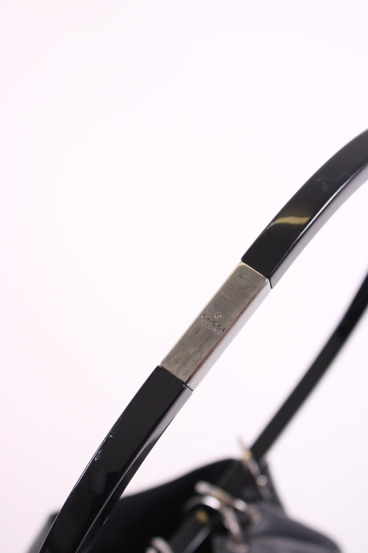 Gucci O Ring Handle Bag Black