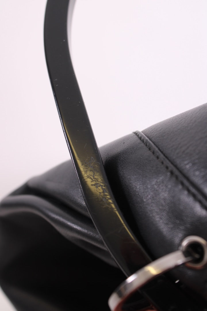 Gucci O Ring Handle Bag Black