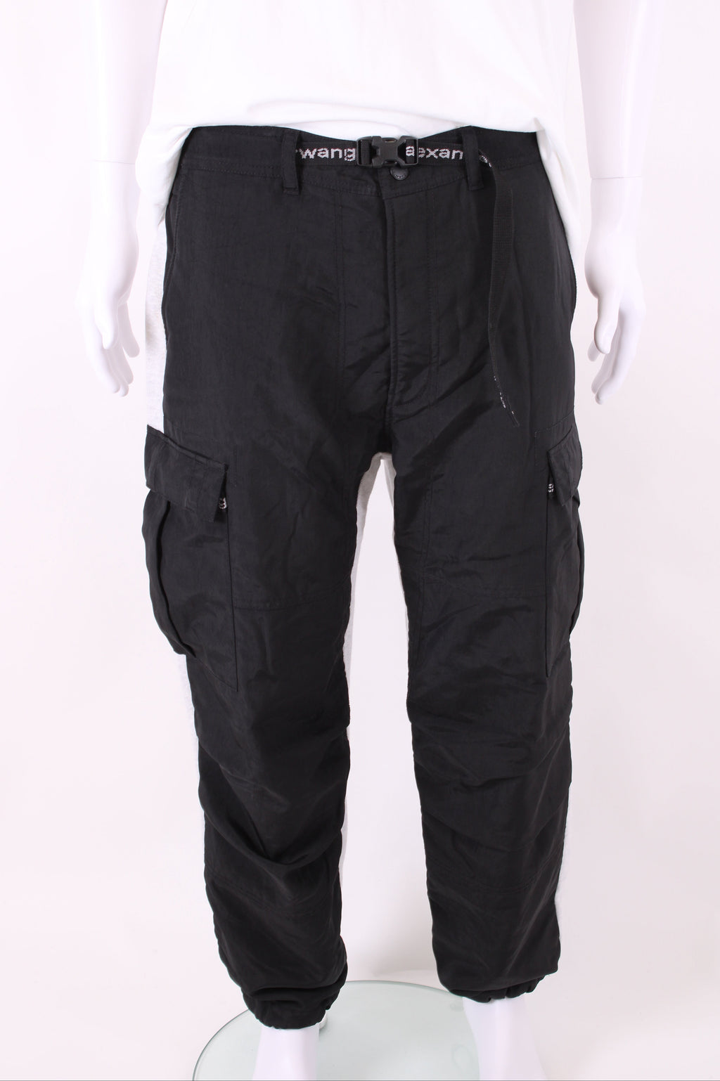 Alexander Wang Hybrid Nylon/ Jogger Cargo Trousers Black/ Grey L