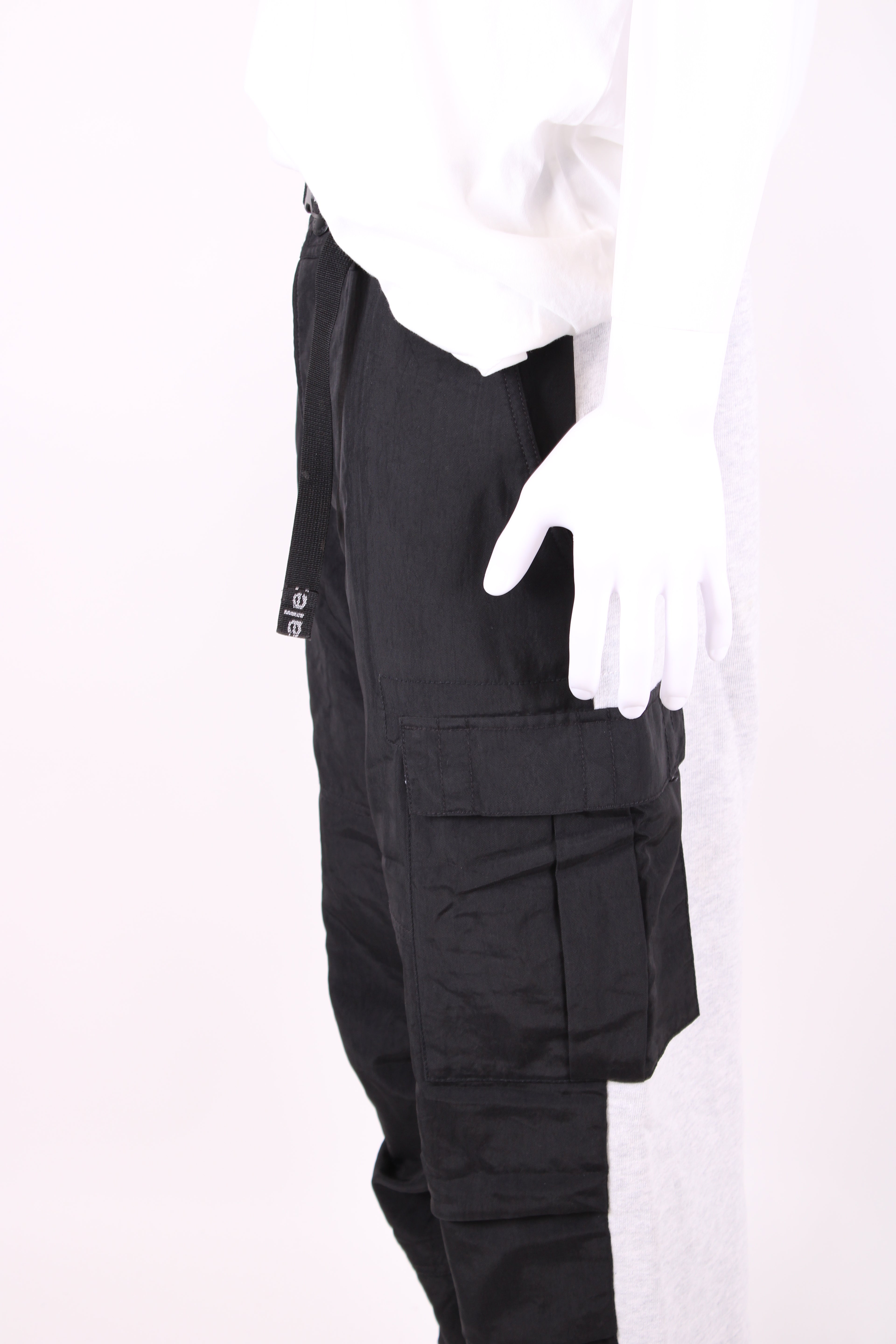 Alexander Wang Hybrid Nylon/ Jogger Cargo Trousers Black/ Grey L