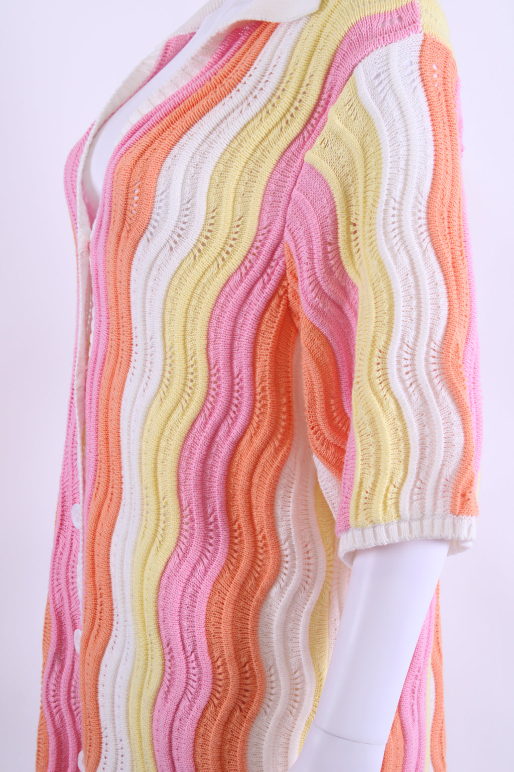 Steele S/S Polo Knit Dress Pink/ Orange O/S
