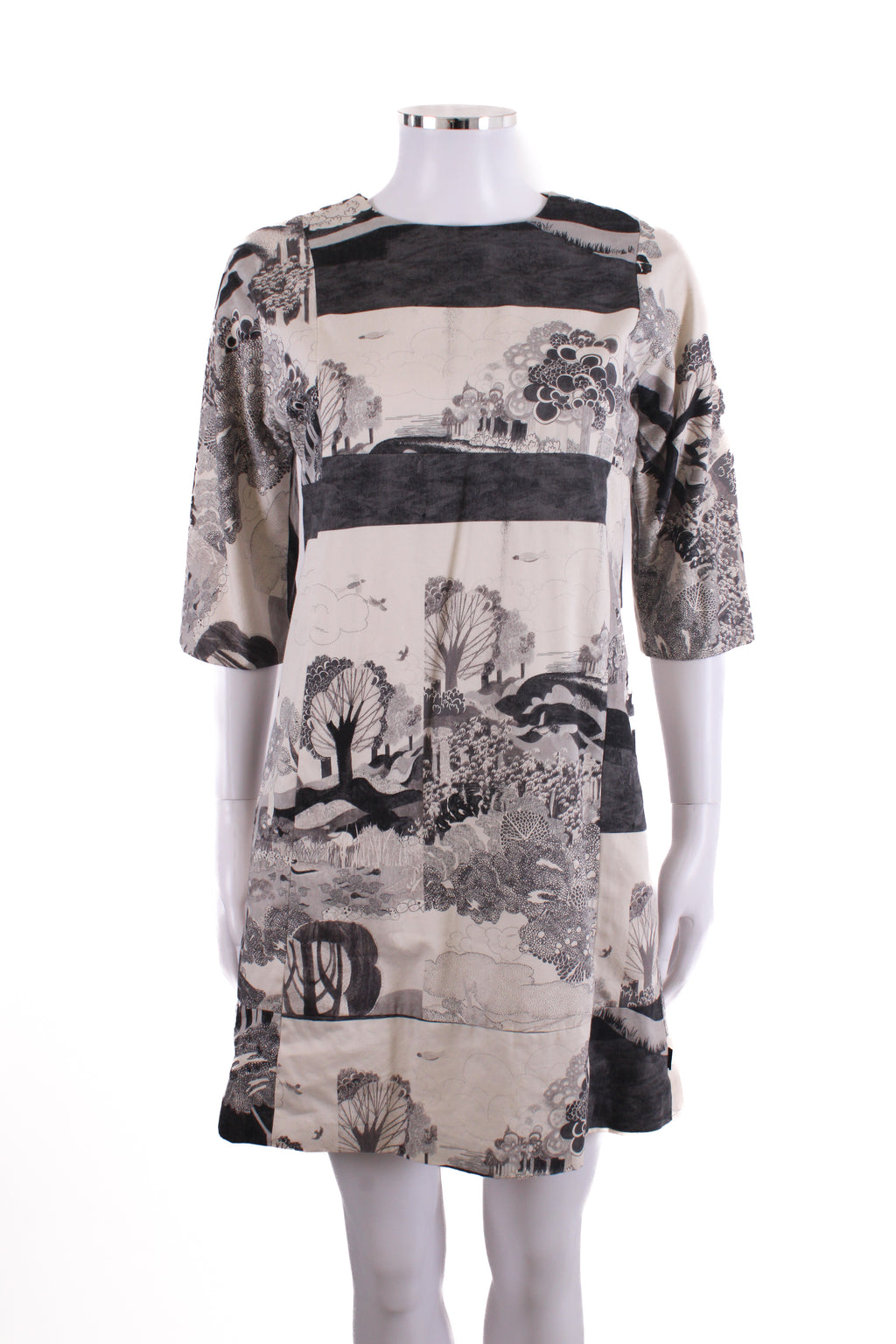 Chloe Dress Black/White 14