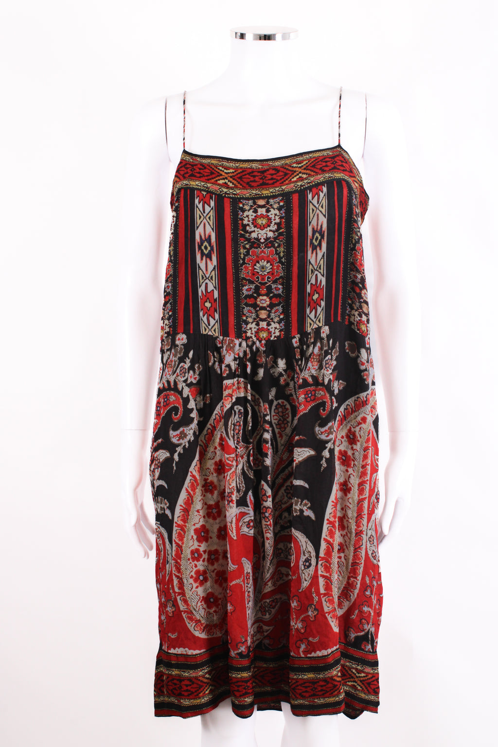 Isabel Marant Etoile S/S Print Tunic Dress Red/ Black S