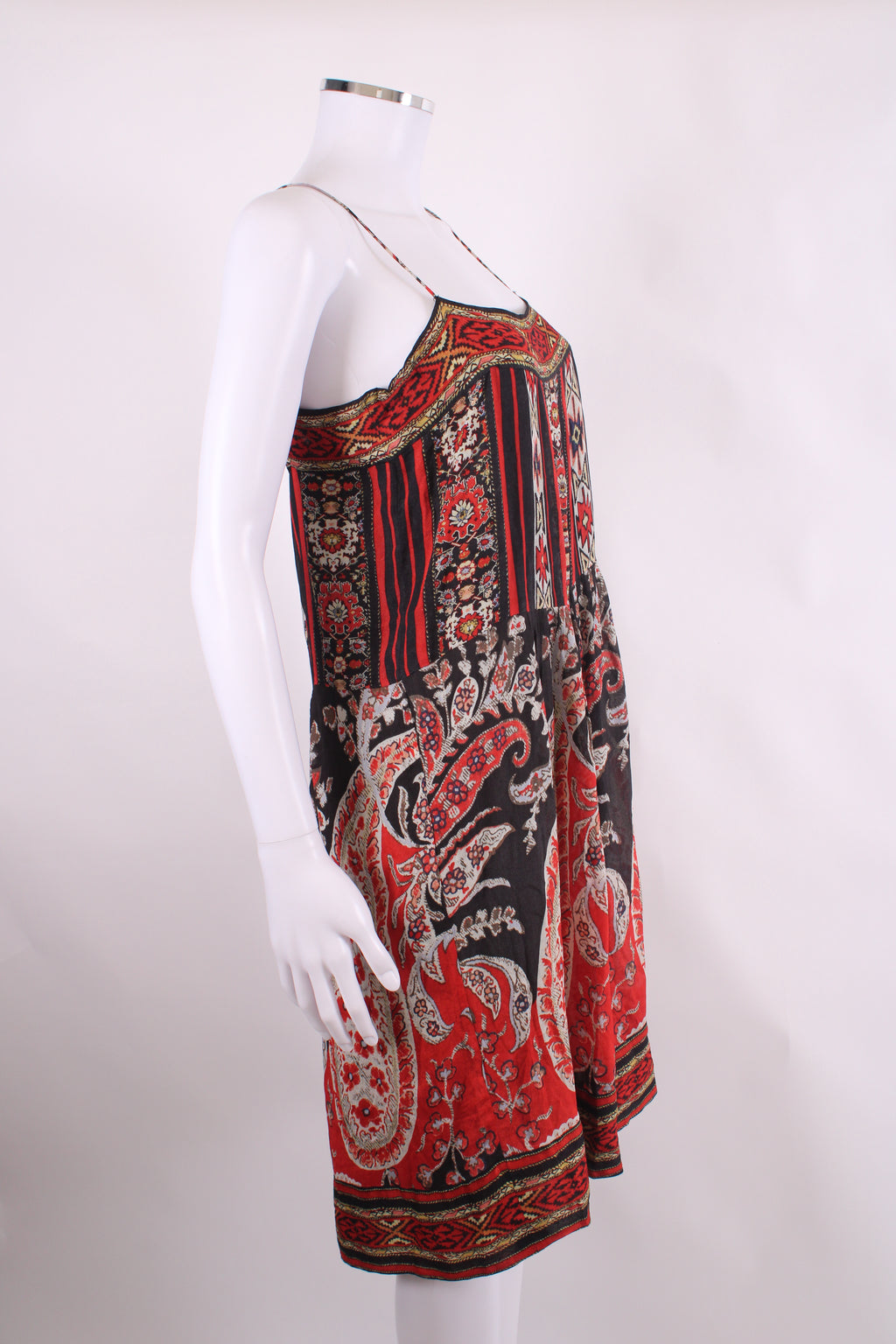 Isabel Marant Etoile S/S Print Tunic Dress Red/ Black S
