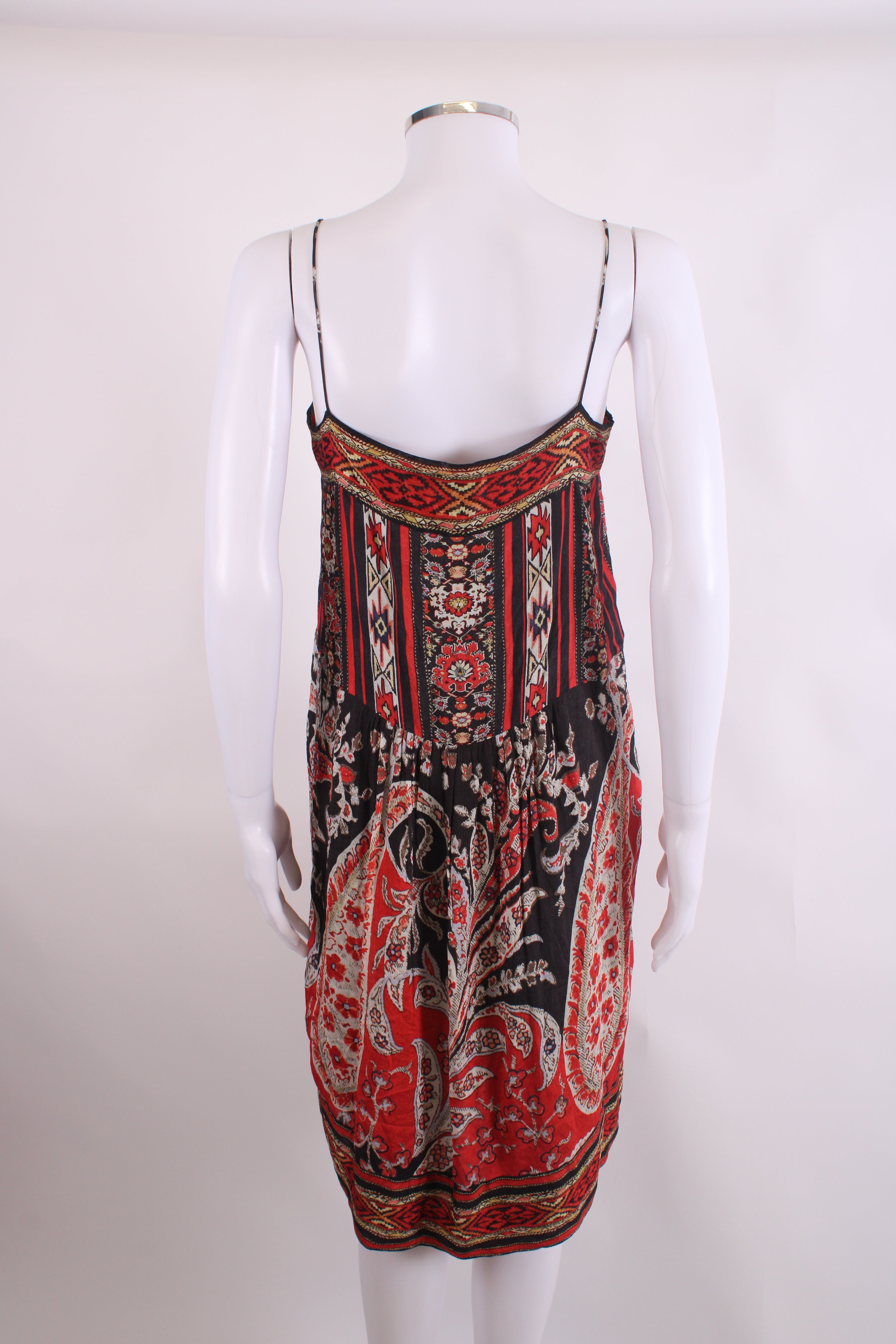 Isabel Marant Etoile S/S Print Tunic Dress Red/ Black S