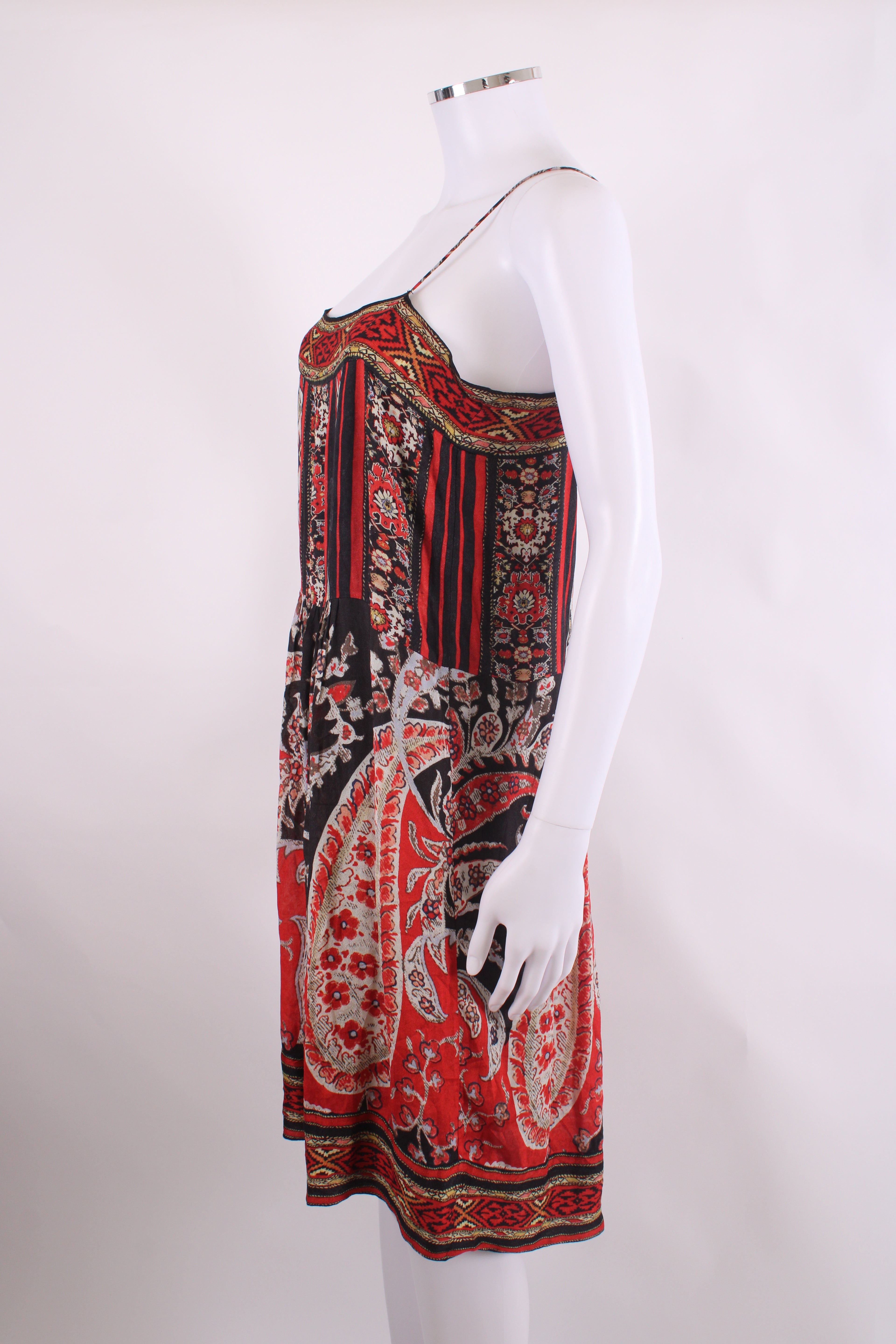 Isabel Marant Etoile S/S Print Tunic Dress Red/ Black S