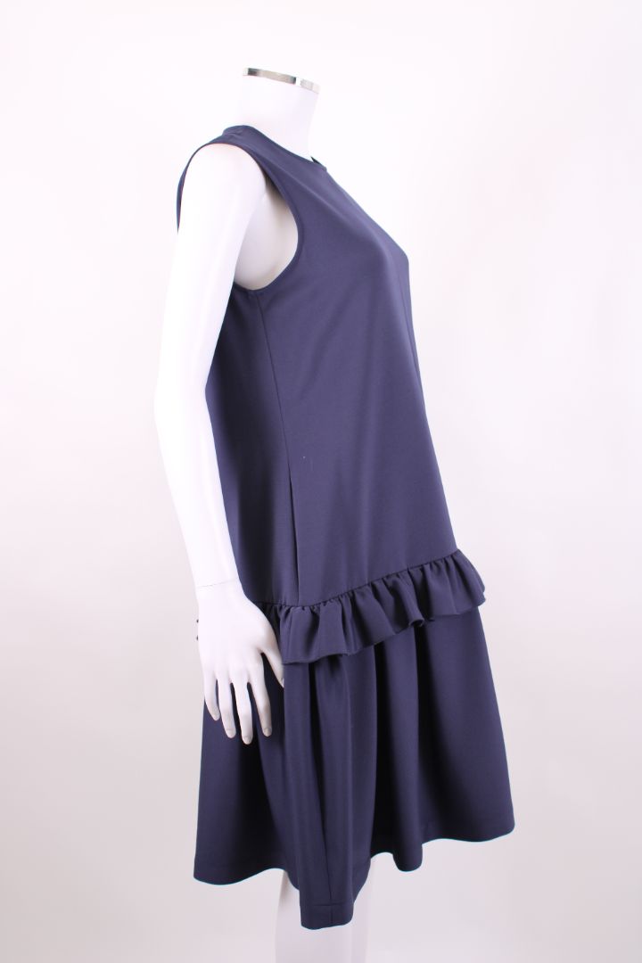 VVB Victoria Beckham S/S Ruffle Dress Navy 8