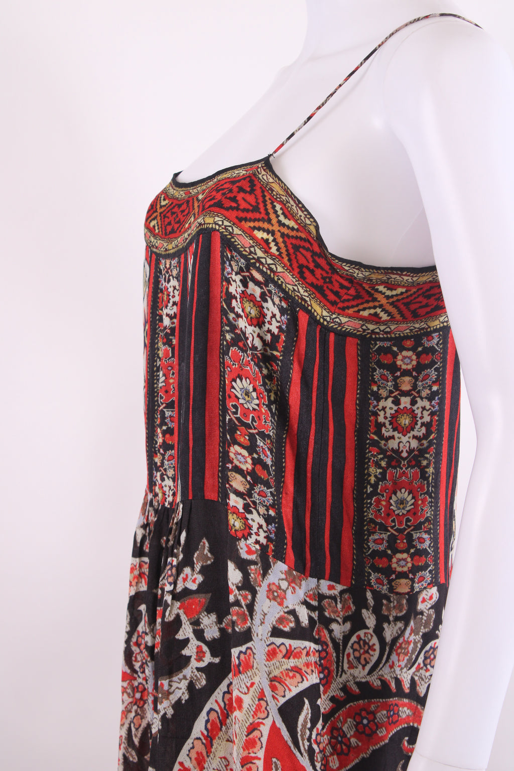Isabel Marant Etoile S/S Print Tunic Dress Red/ Black S