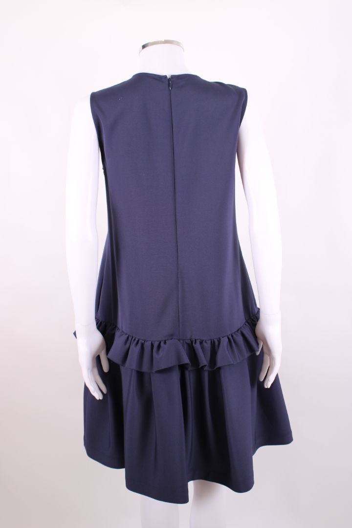 VVB Victoria Beckham S/S Ruffle Dress Navy 8