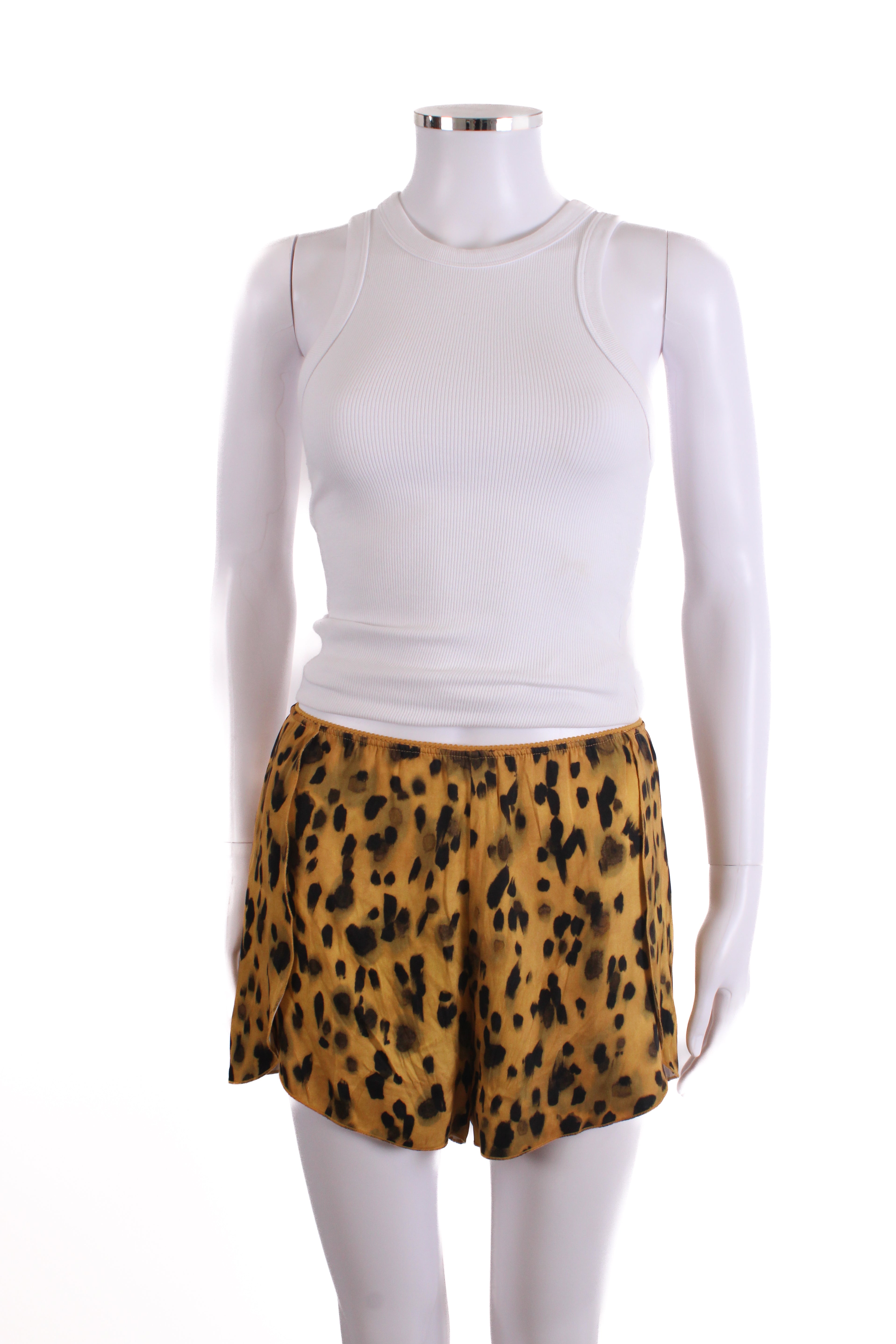 Anine Bing Split Side Shorts Leopard Print S