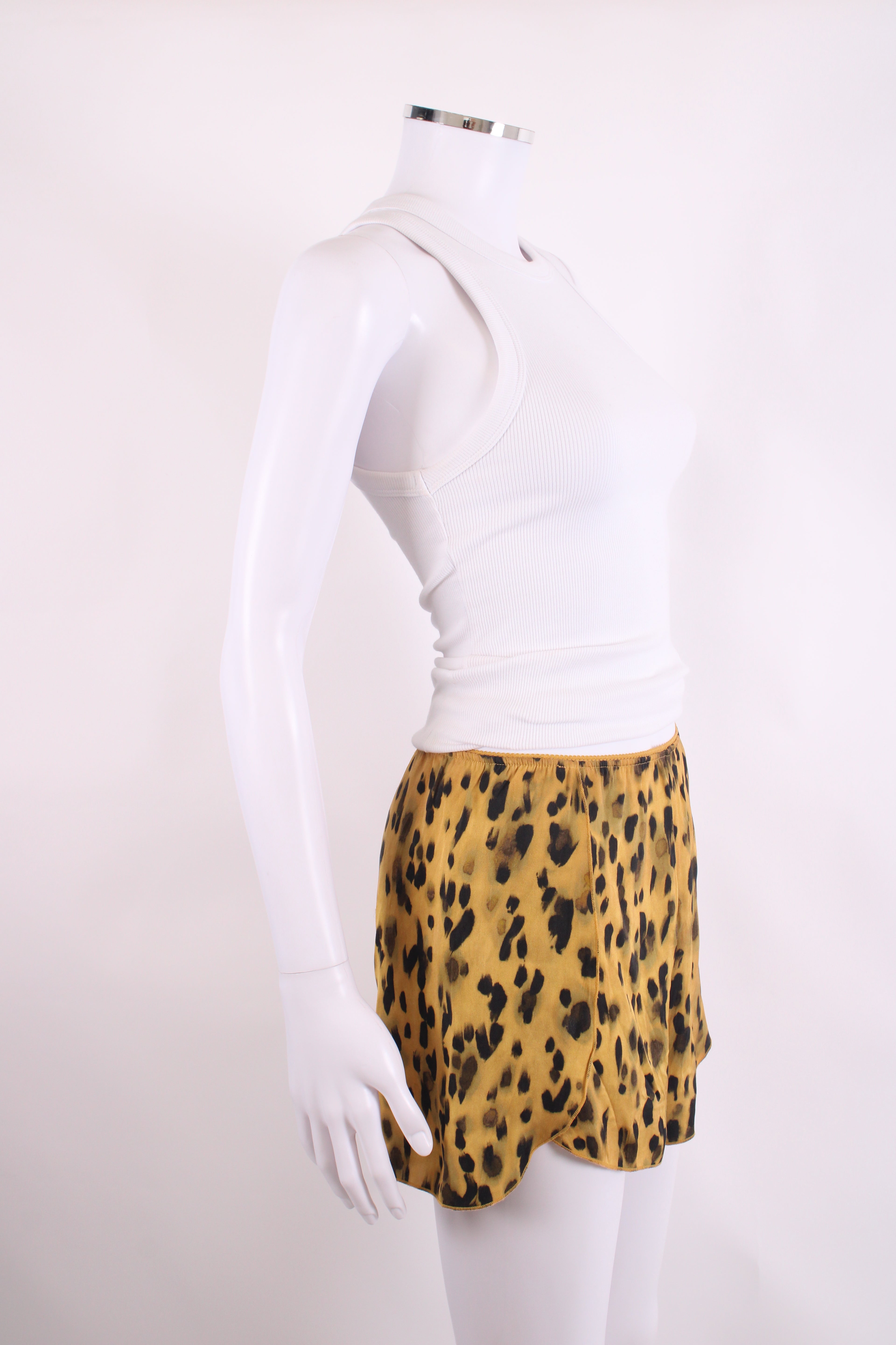 Anine Bing Split Side Shorts Leopard Print S