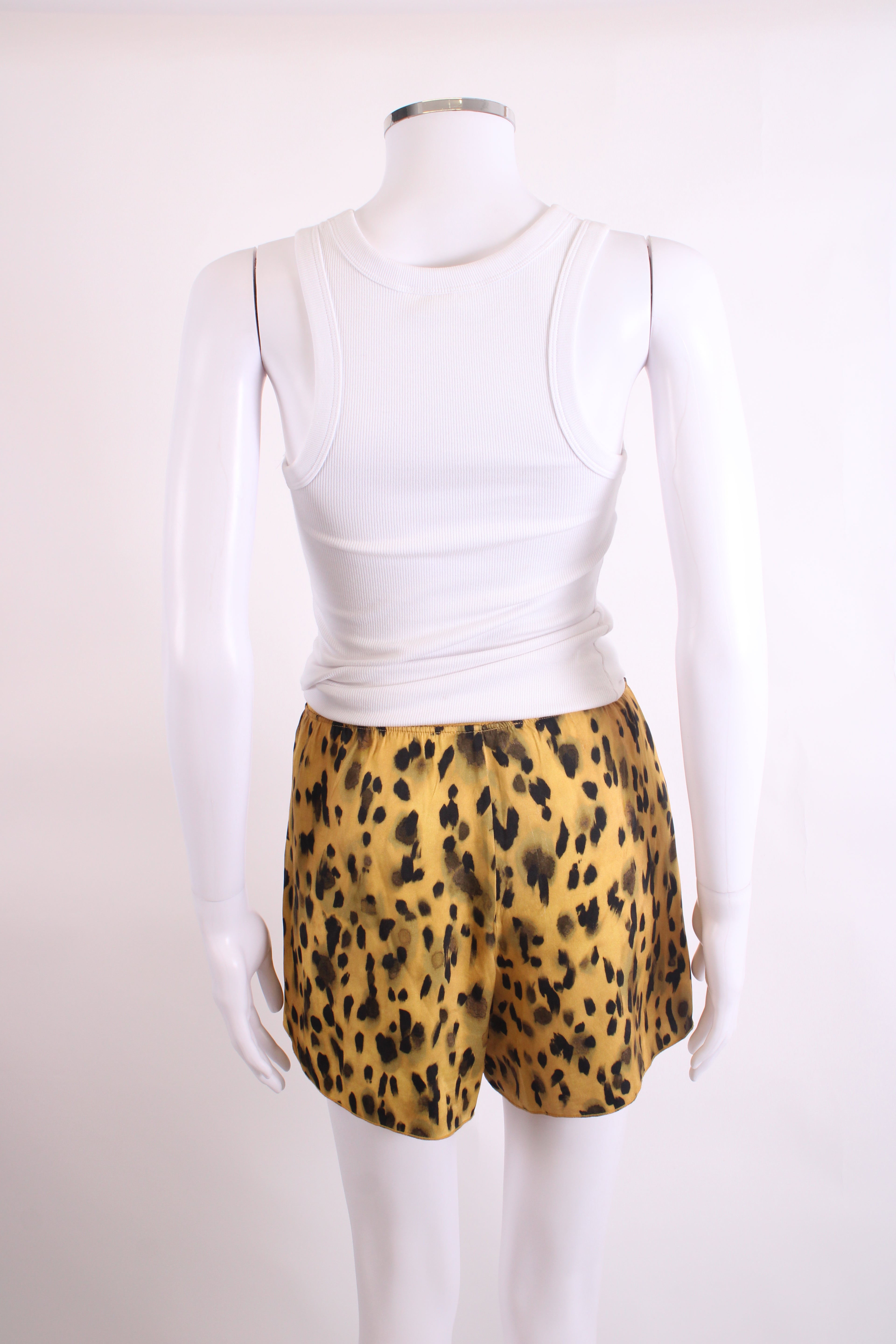 Anine Bing Split Side Shorts Leopard Print S