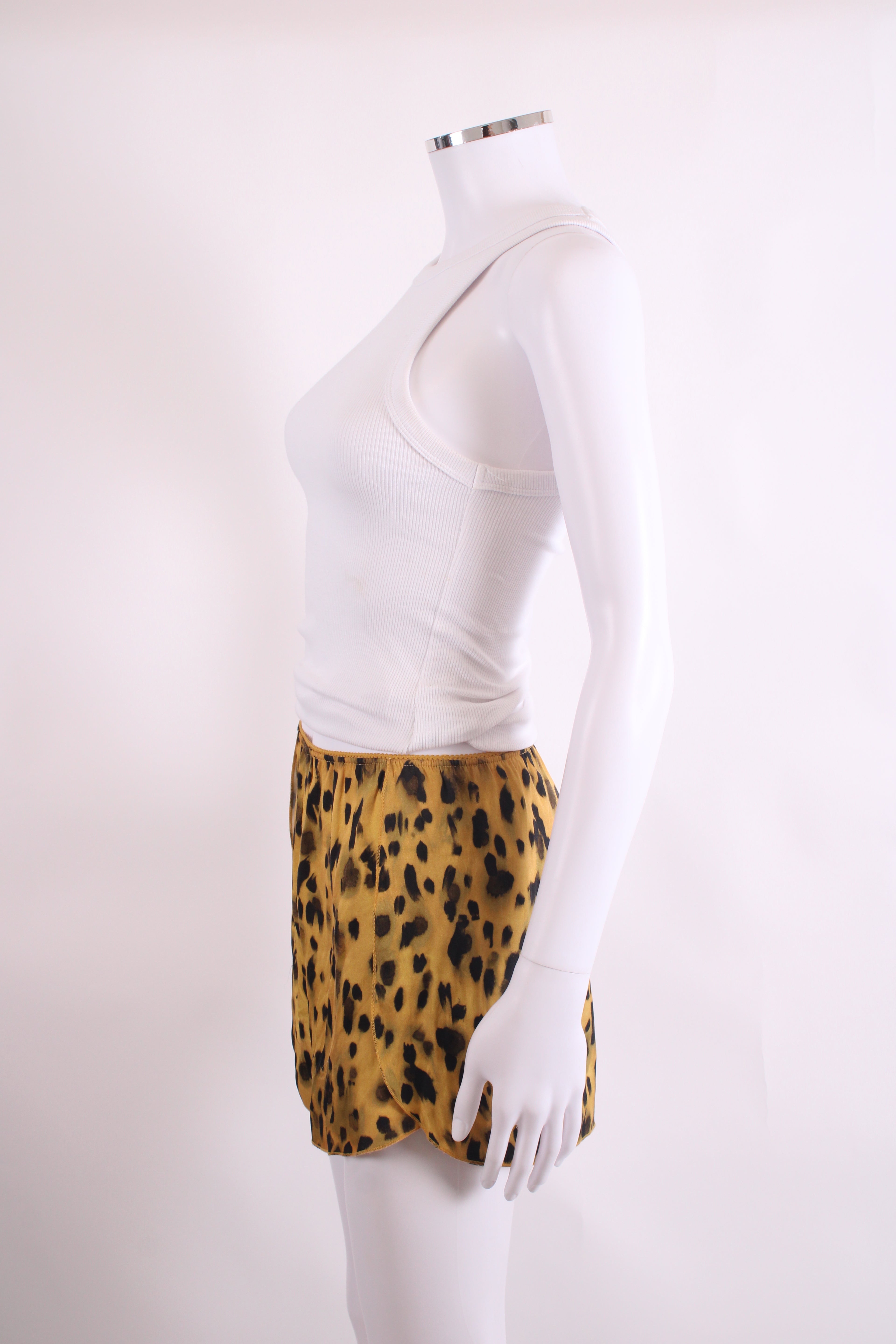 Anine Bing Split Side Shorts Leopard Print S