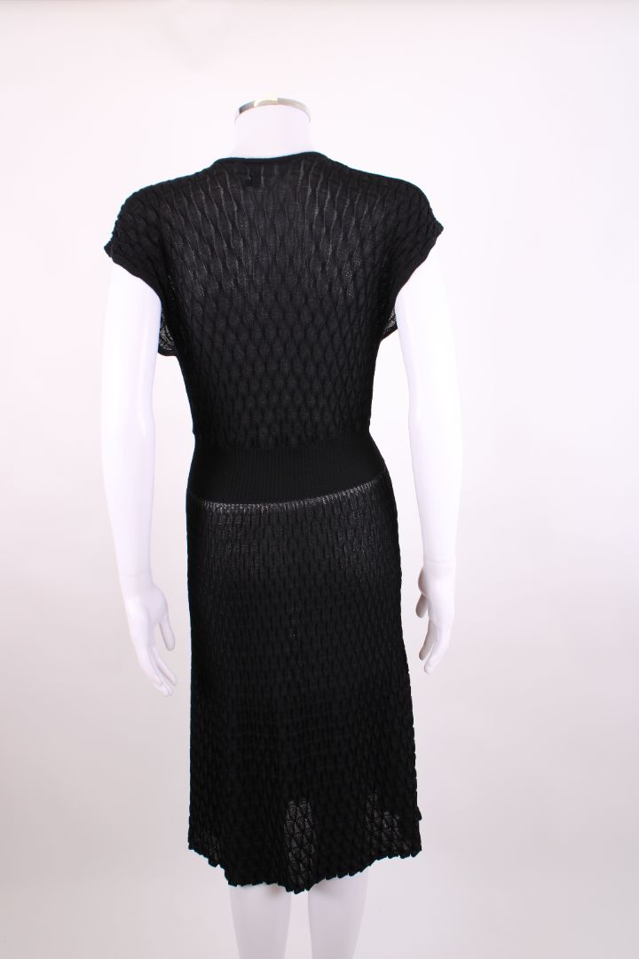 Missoni V-neck Knitted Dress Black 14