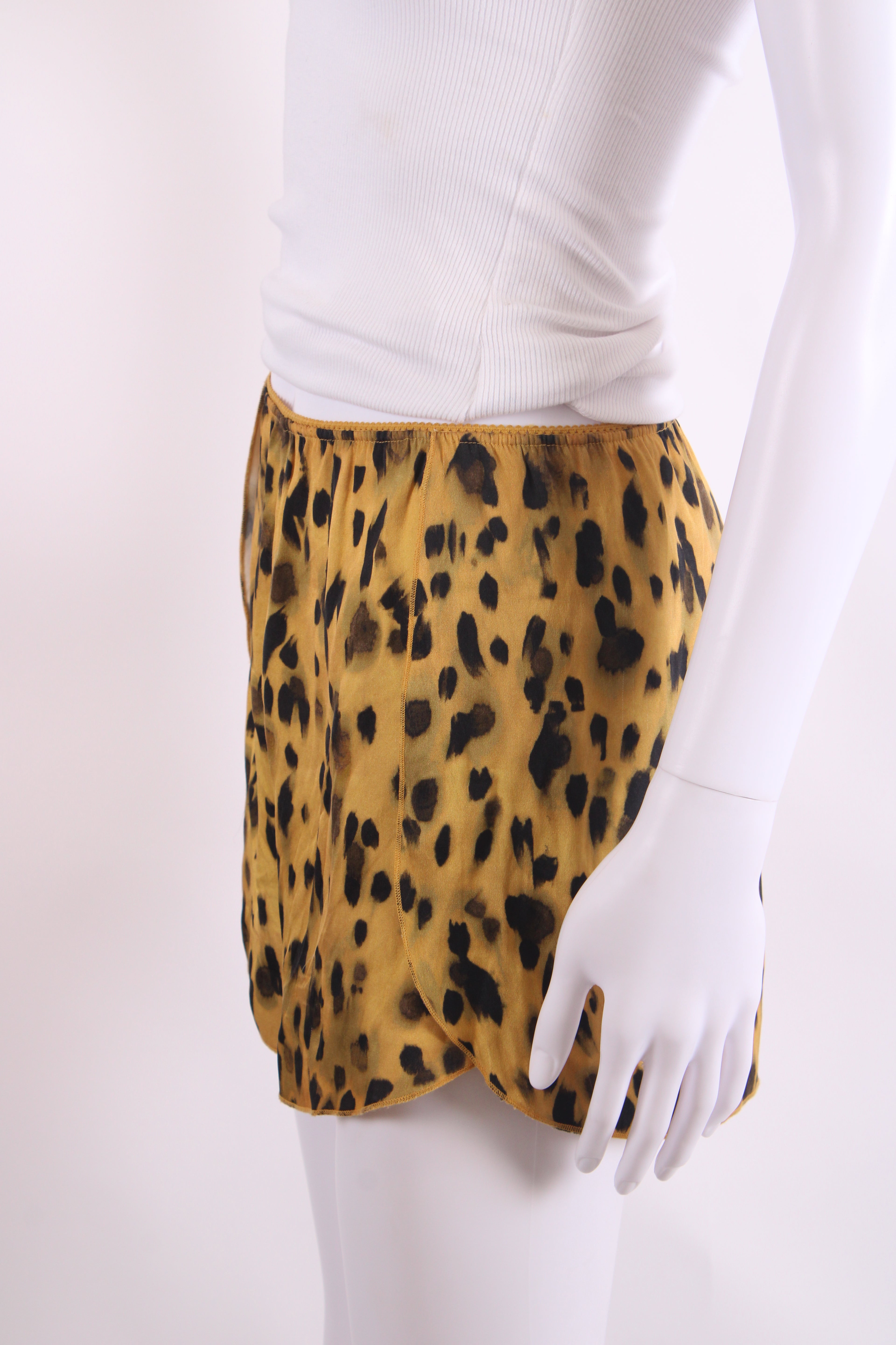 Anine Bing Split Side Shorts Leopard Print S
