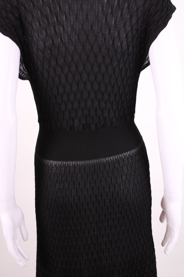 Missoni V-neck Knitted Dress Black 14