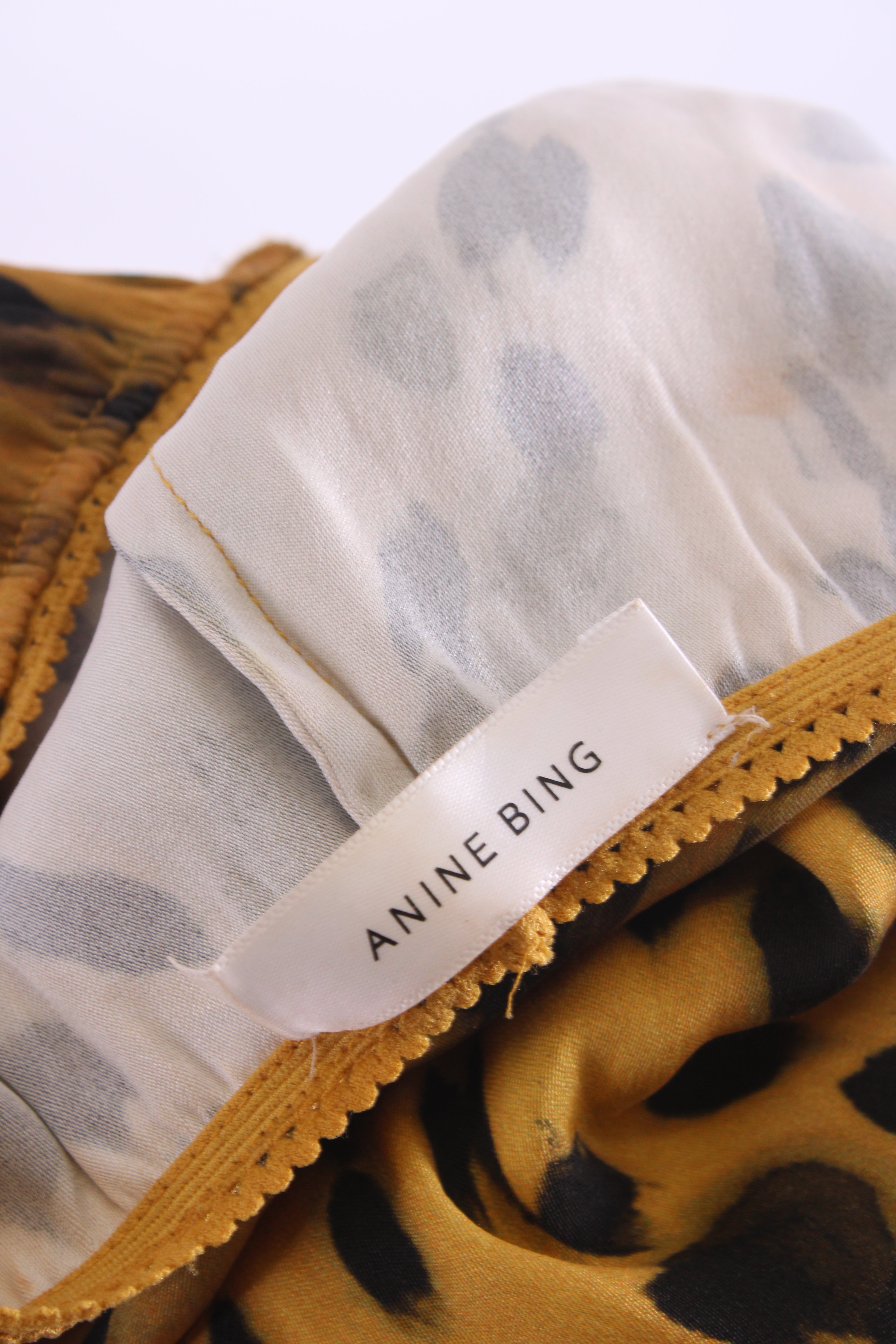 Anine Bing Split Side Shorts Leopard Print S