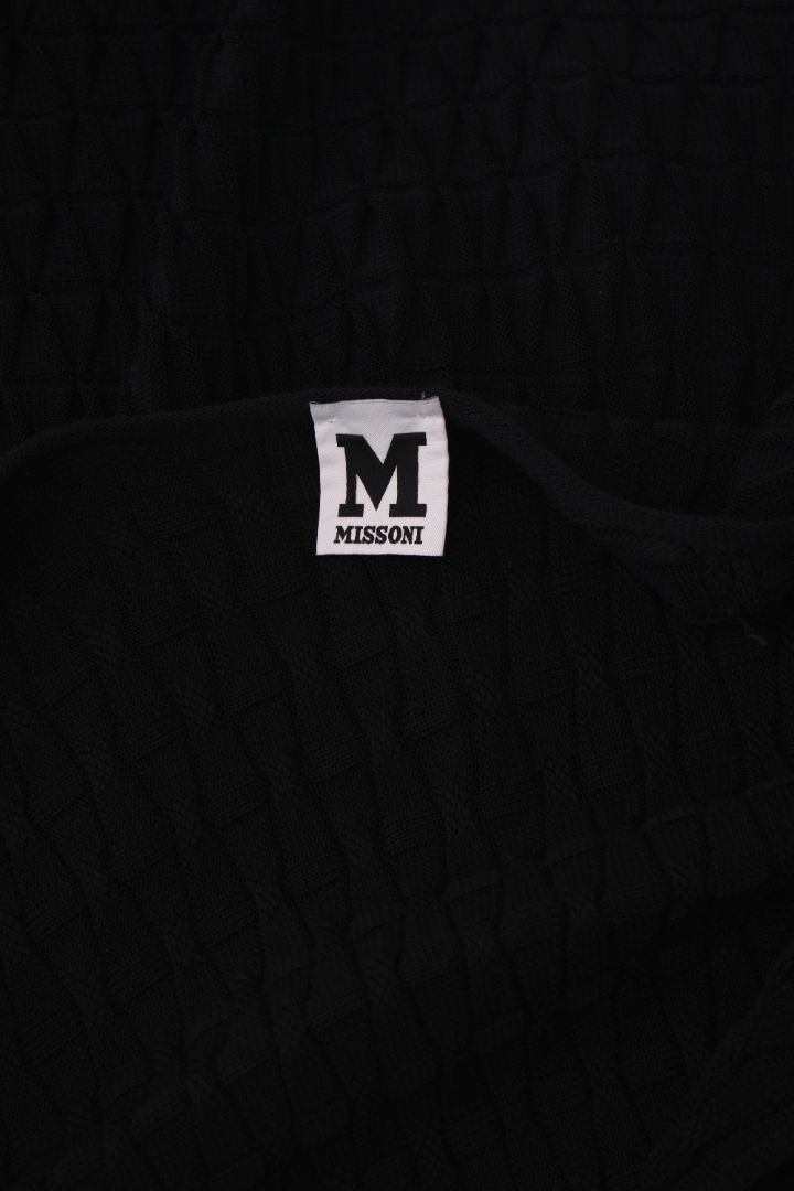Missoni V-neck Knitted Dress Black 14