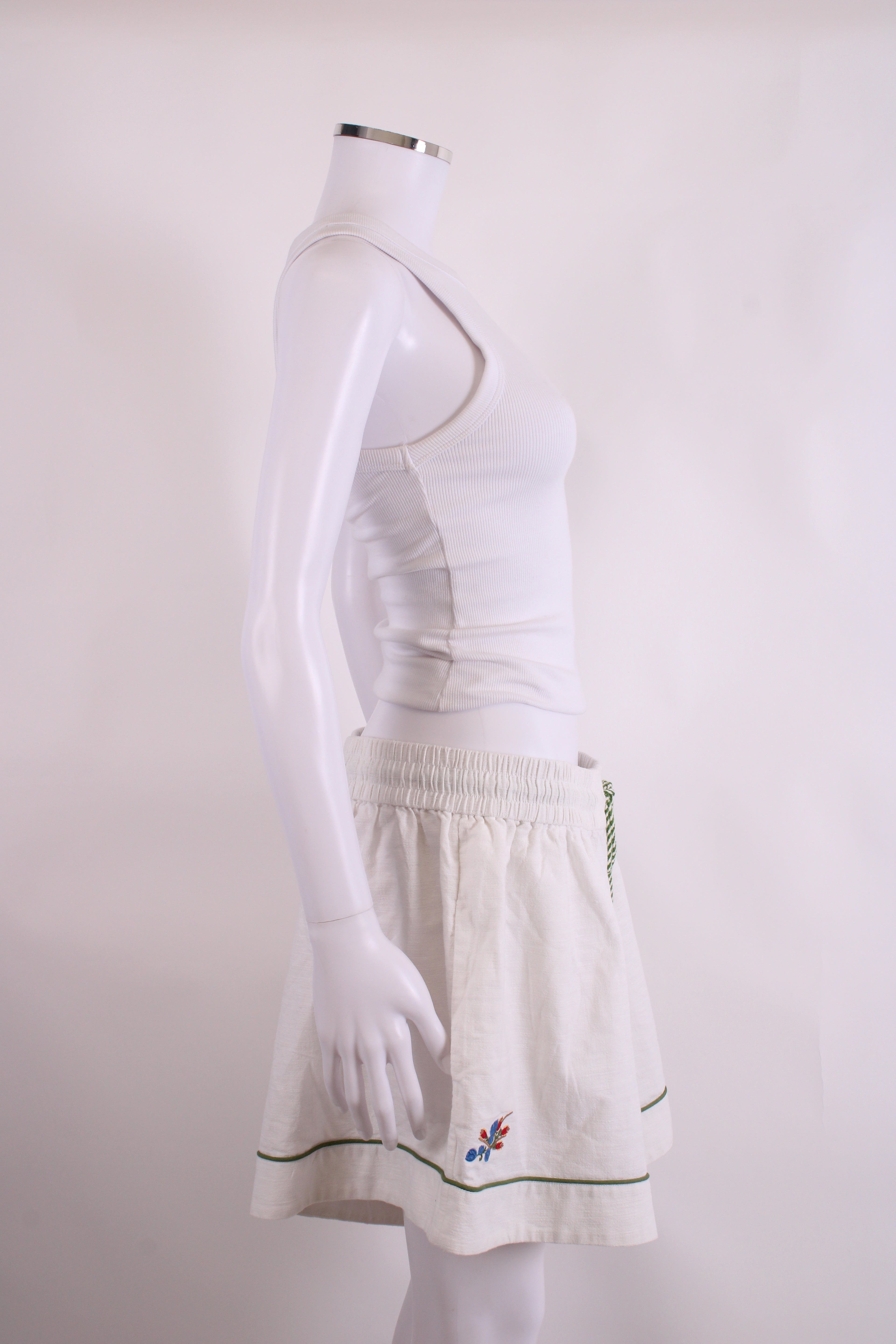 Zimmermann Palm Tree Shorts White 16