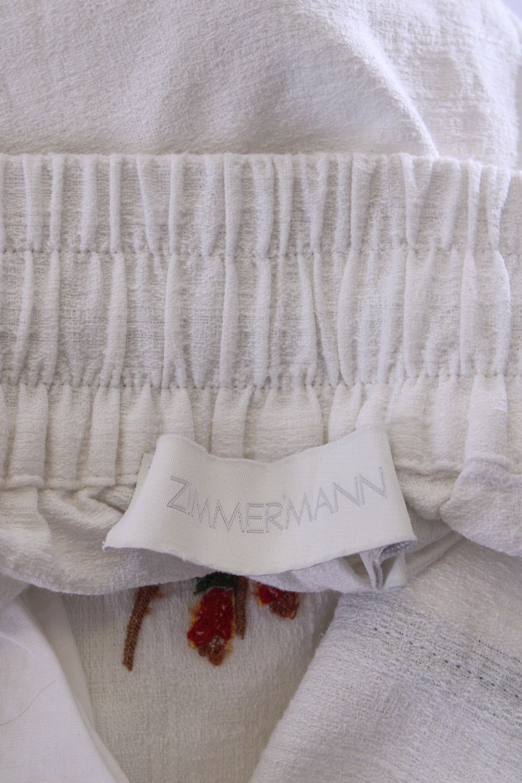 Zimmermann Palm Tree Shorts White 16