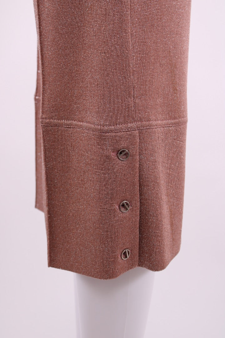 Fendi Lurex Top/Tie/Shorts Co-ord Dusty Pink 8