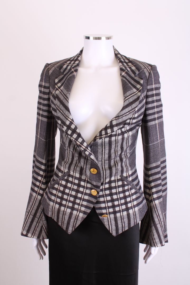 Red Label Vivienne Westwood Check Jacket Grey S