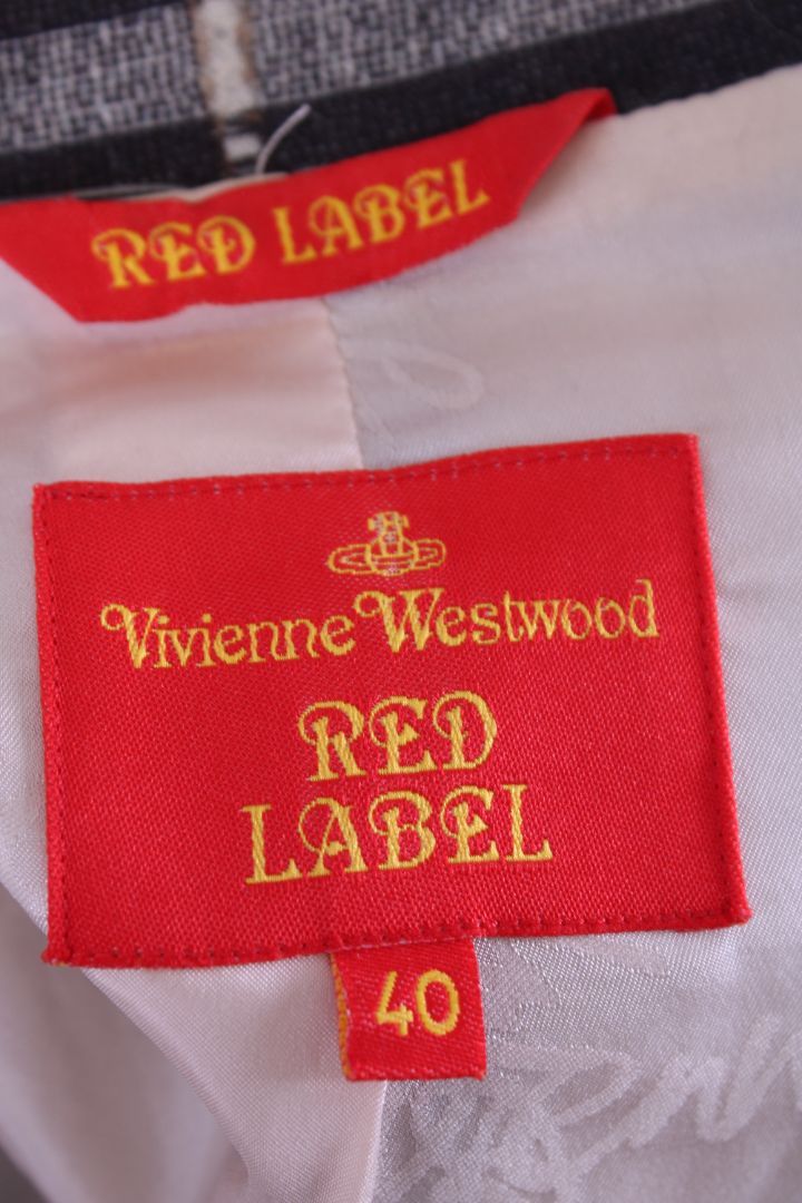 Red Label Vivienne Westwood Check Jacket Grey S