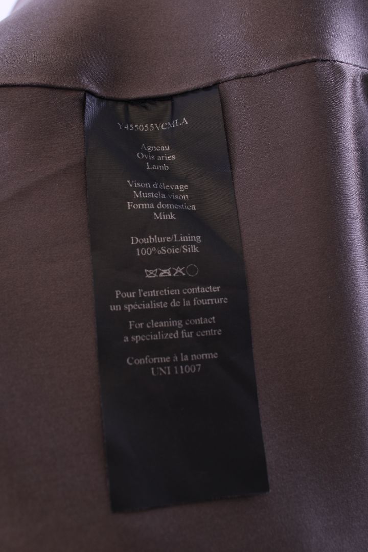 Yves Salomon Mink Bomber Green M