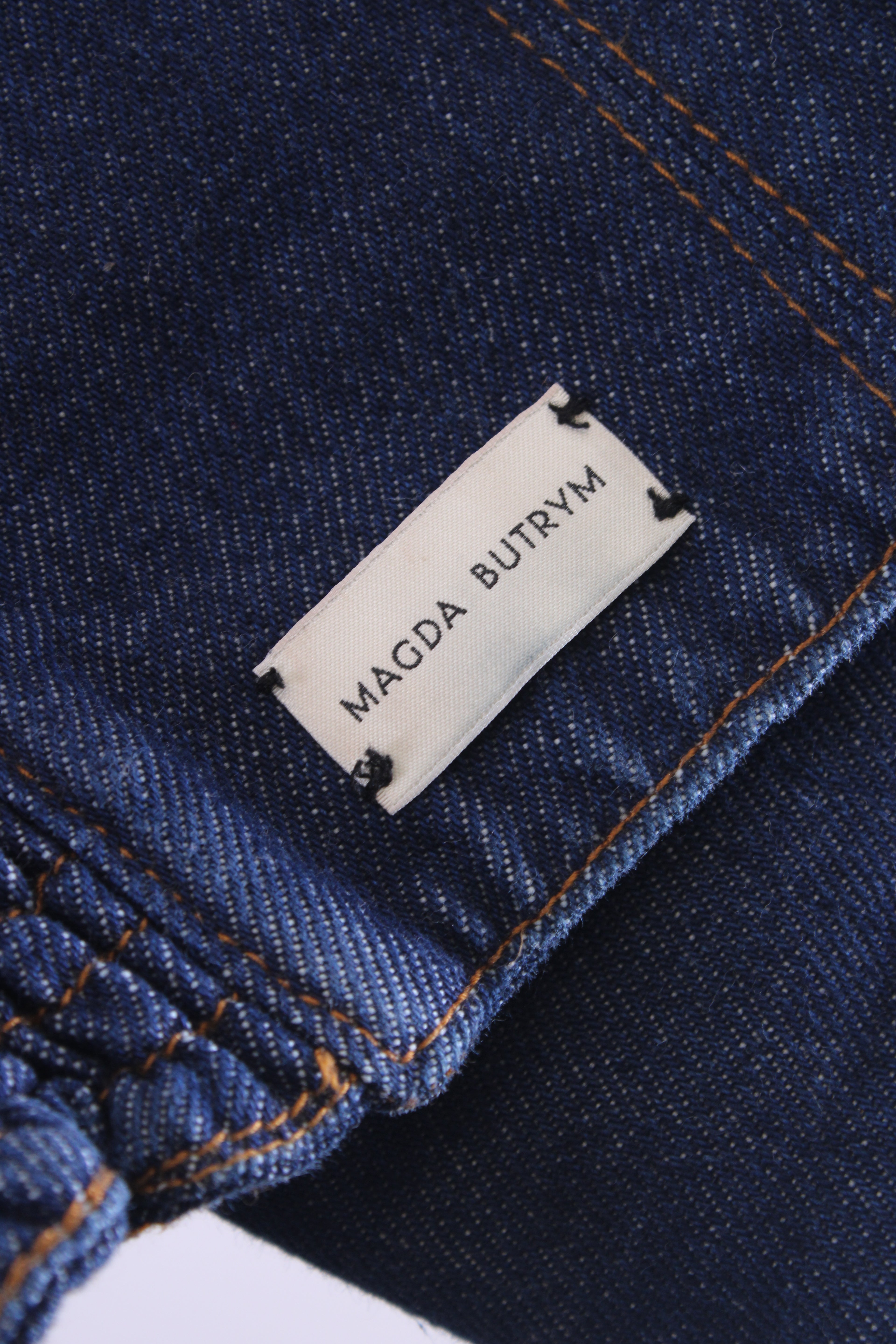 Magda Butrym Crop Bustier Top Denim 12