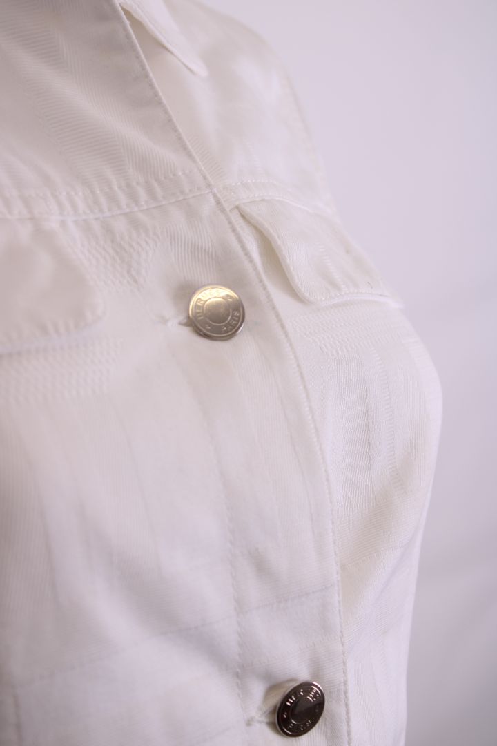 Hermes Denim Jacket White 10