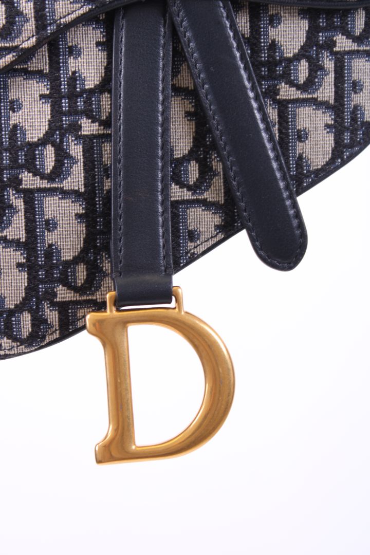 Dior Monogram Saddle Waist Bag Beige/ Navy