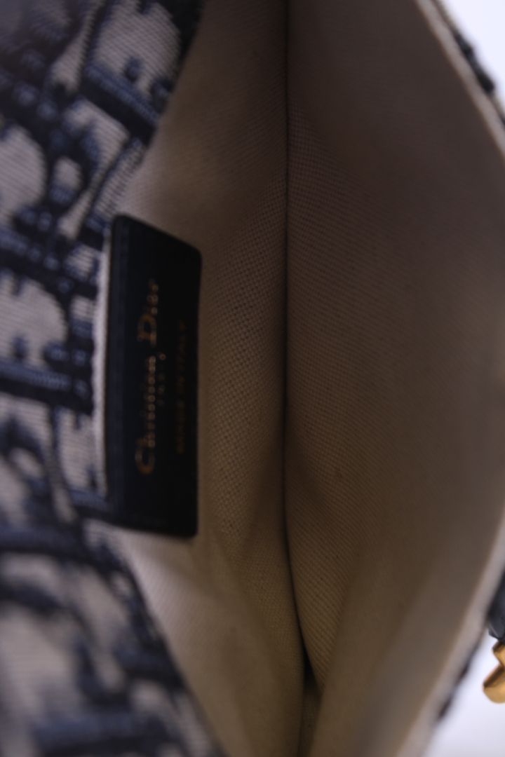 Dior Monogram Saddle Waist Bag Beige/ Navy