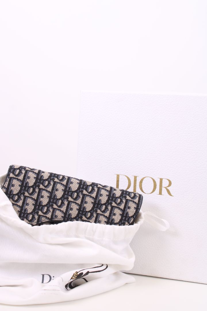 Dior Monogram Saddle Waist Bag Beige/ Navy