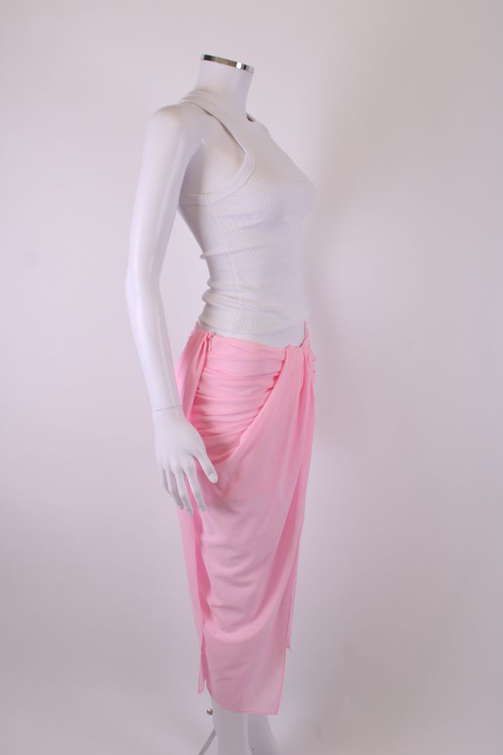 Jacquemus Draped Skirt Pink 8