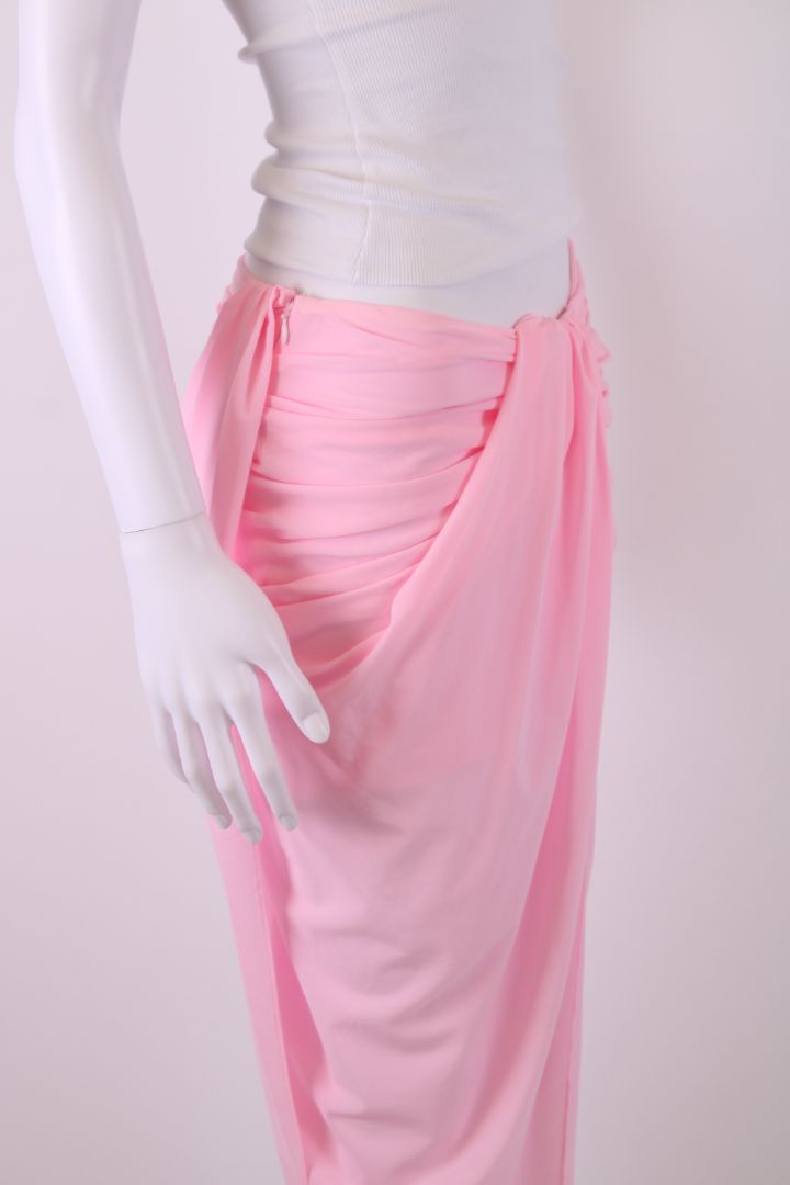 Jacquemus Draped Skirt Pink 8