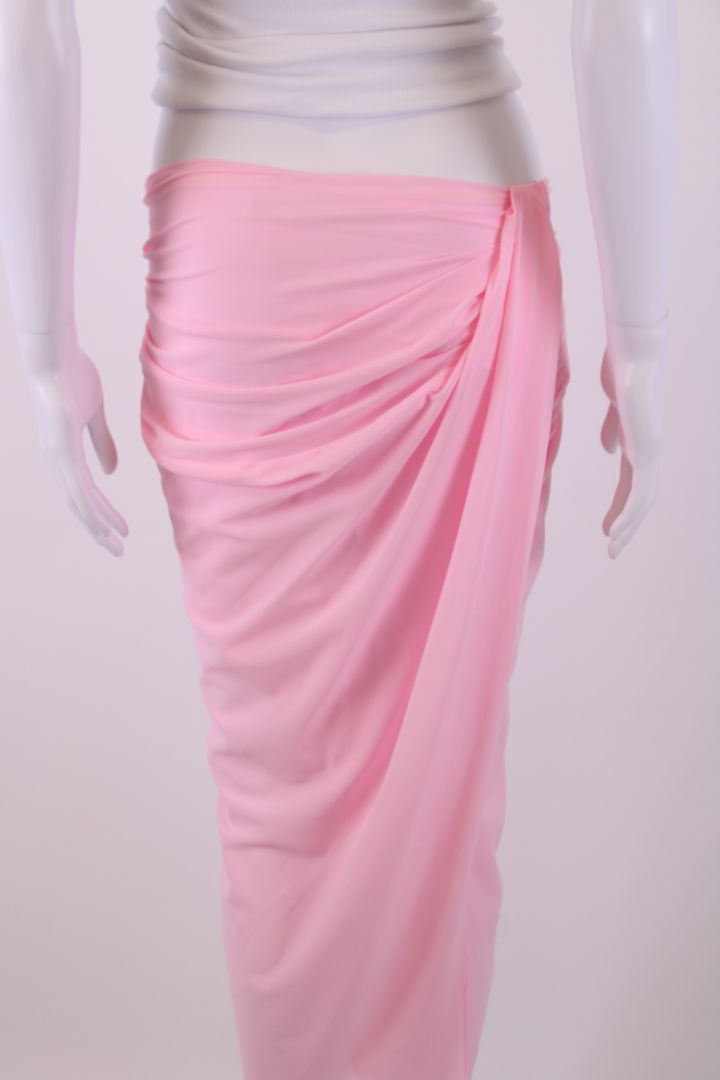 Jacquemus Draped Skirt Pink 8