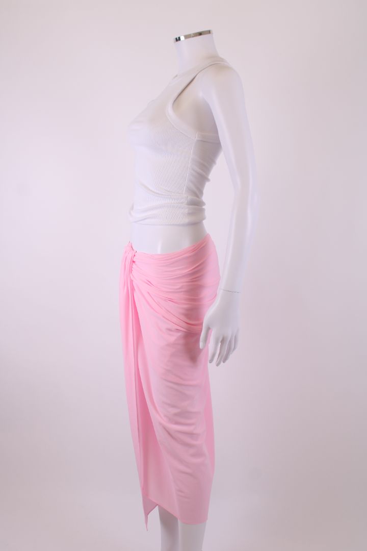 Jacquemus Draped Skirt Pink 8